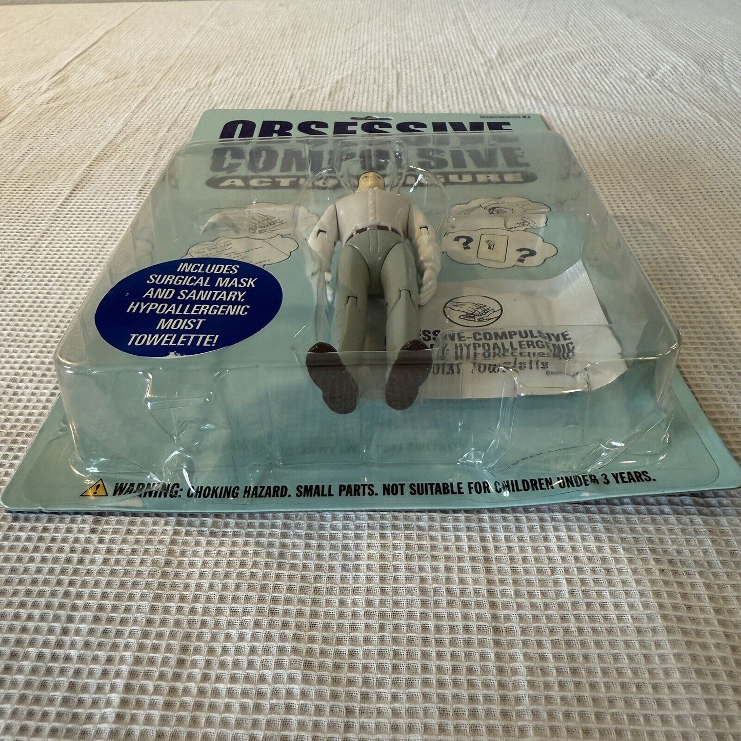 Obsessive Compulsive Action Figure Including Face Mask & Moist Towelette 2005