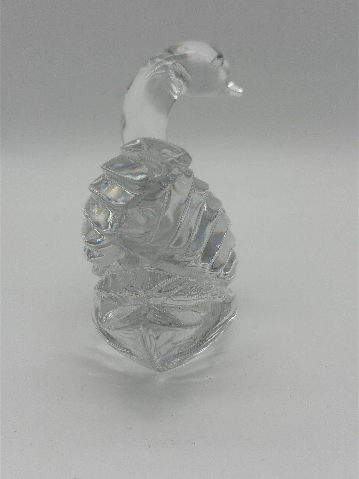Vintage Waterford Crystal Swan Ireland Paperweight Figurine  5 1/2" Sticker