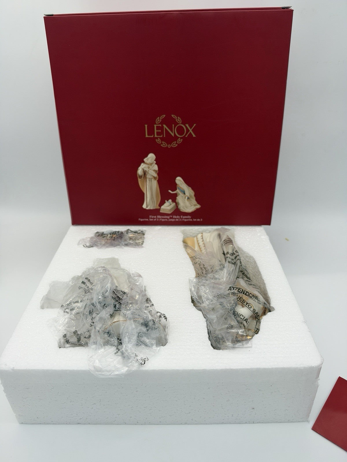 Lenox 6238430 First Blessing Nativity 3-Piece Holy Family Figurine Set