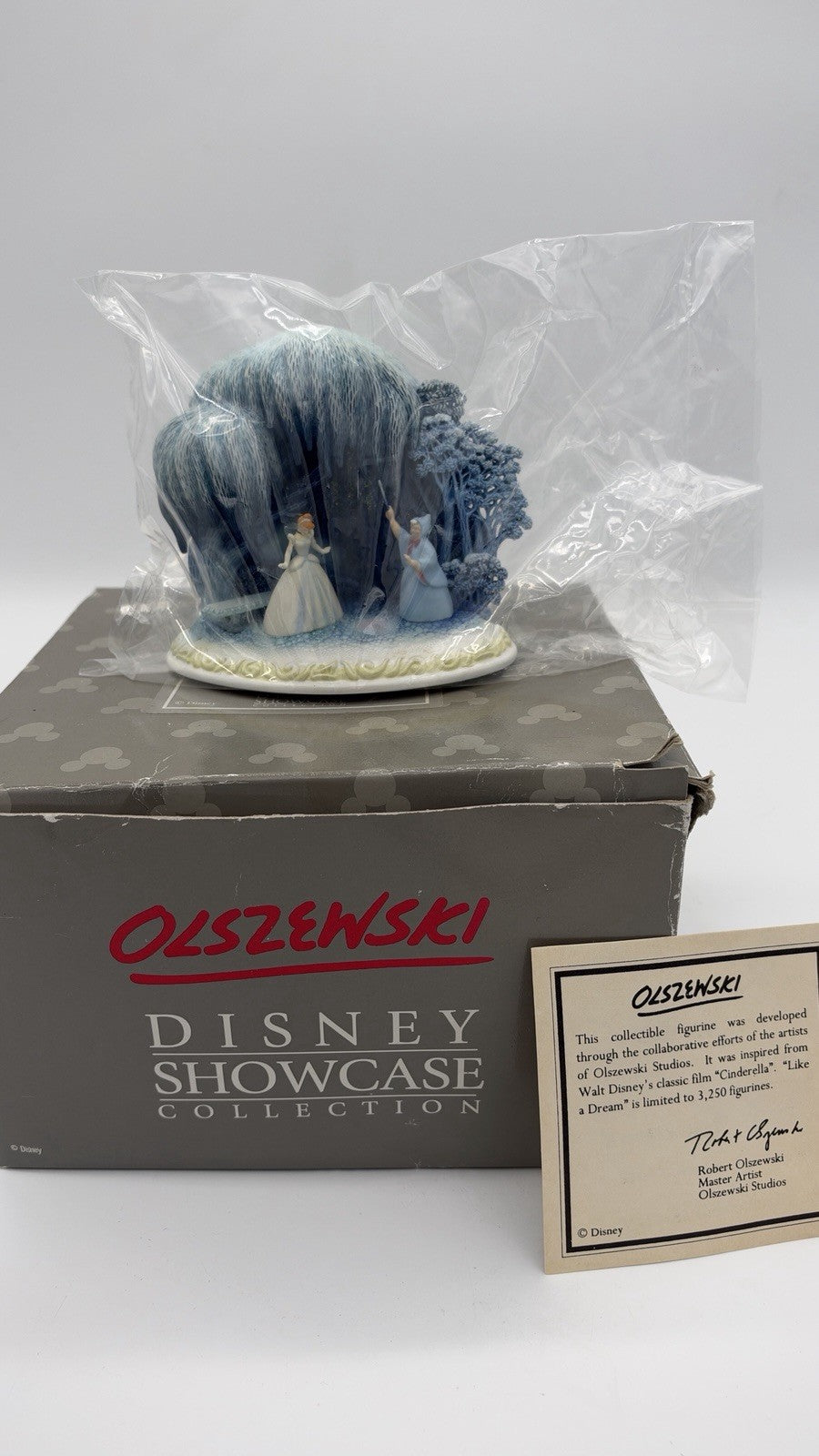 Olszewski Disney Showcase Story Time Like A Dream Cinderella Figurine Signed New