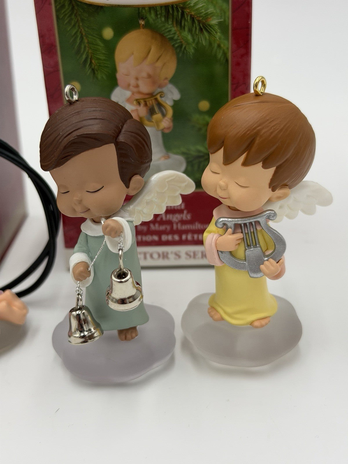 Hallmark Mary Angels Christmas Ornaments Lot 7 Pieces Cherubs Figurines