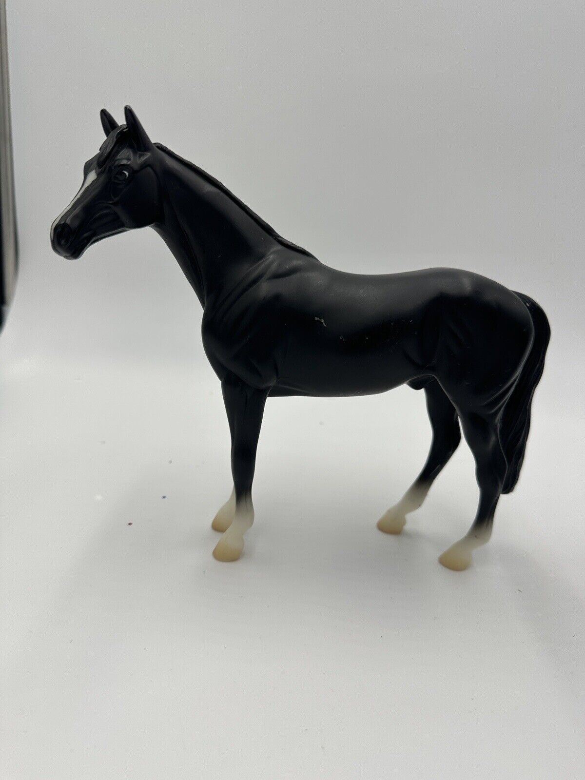 Breyer Horse Pair Raven Black Morgan And Classics Black Thoroughbred Toys