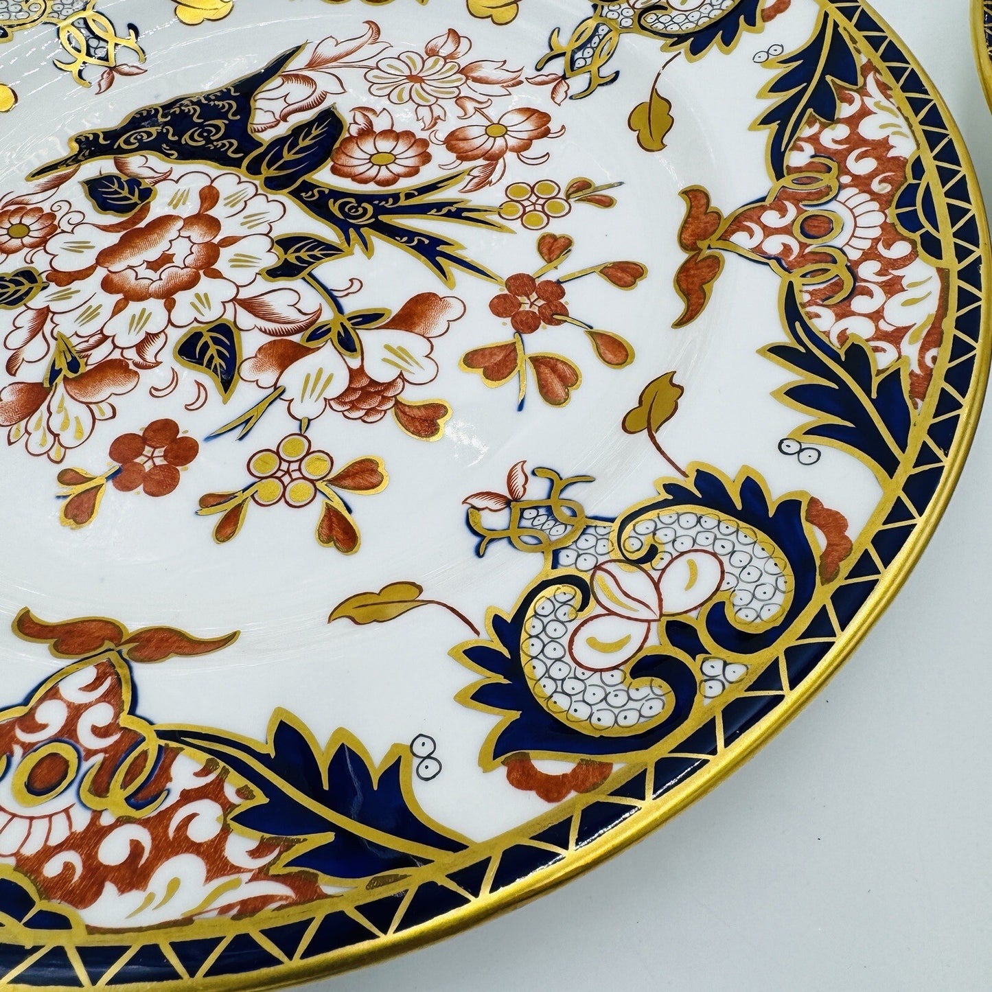 Royal Crown Derby King's Of Old Japan 383 Pattern Dinner Plate Porcelain Antique