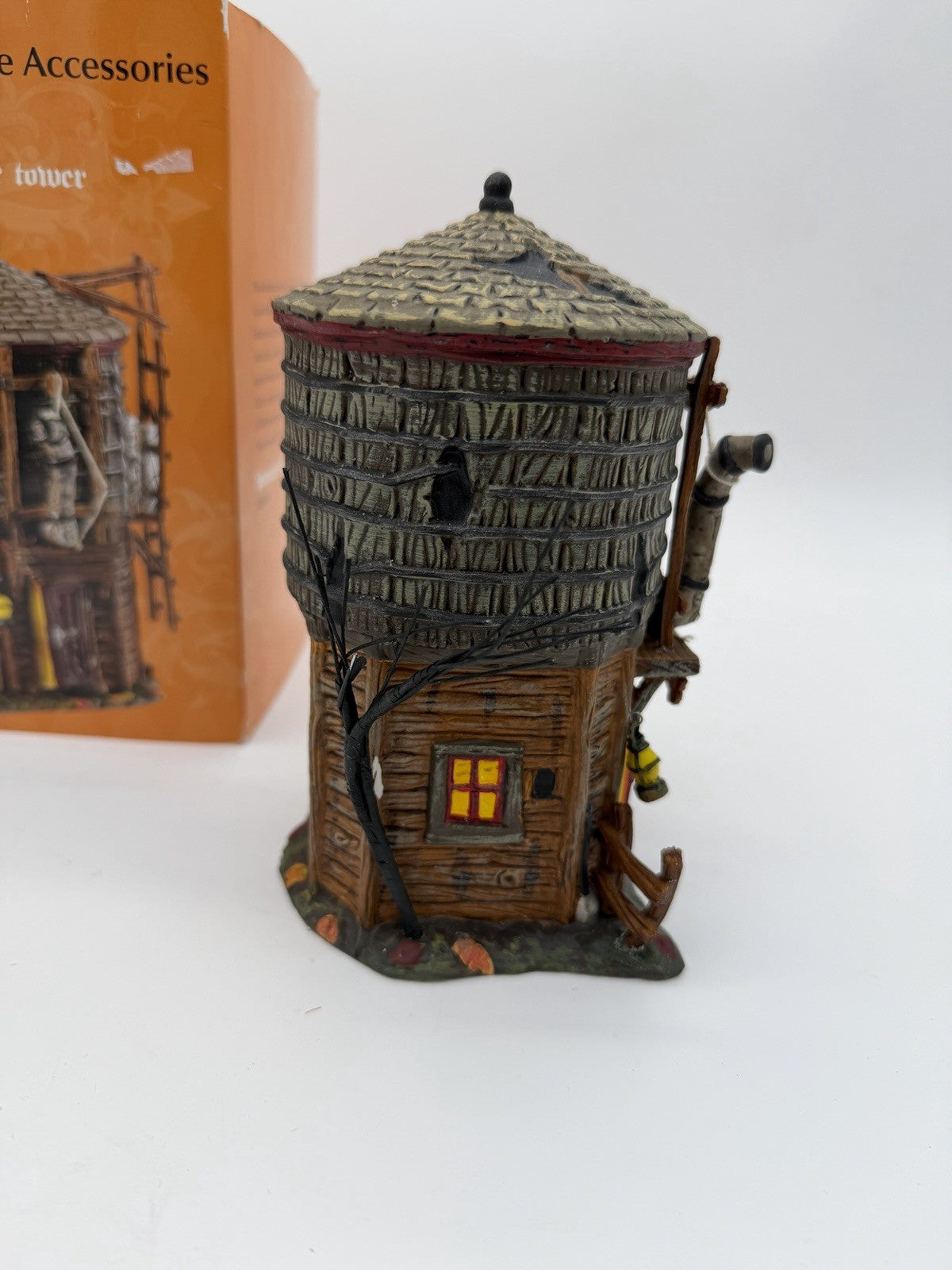 Department 56 HALLOWEEN Haunted Rails Water Tower 2008 Vintage Rare