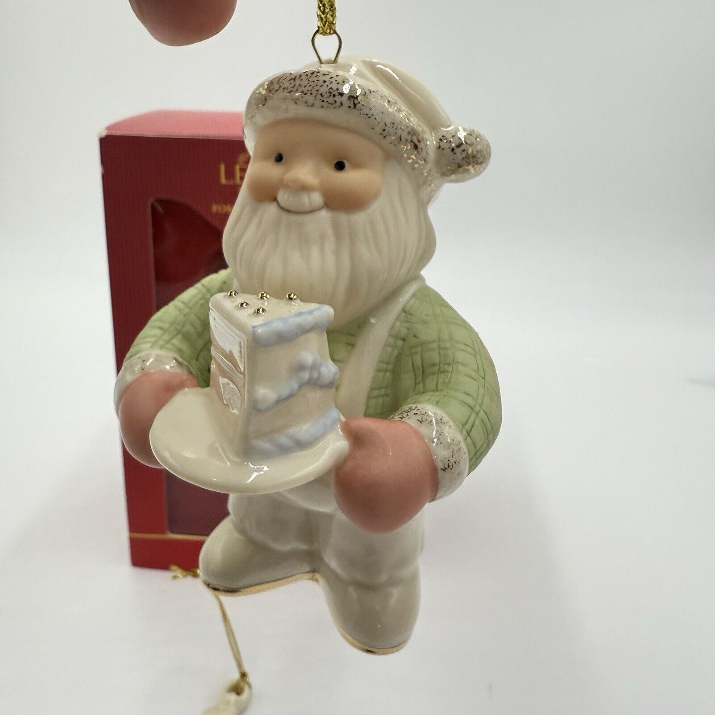 Lenox 2010 Santa's Sweet Celebration 10th Anniversary Ornament Box Porcelain