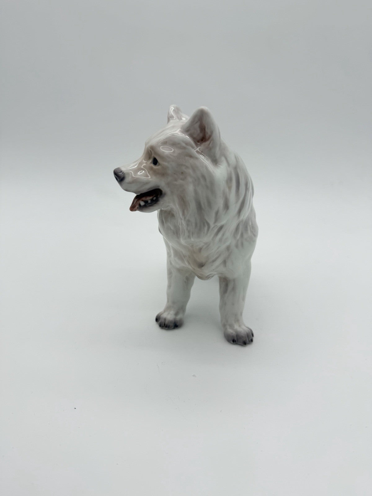 Dahl Jensen Denmark Porcelain Greenland Hound Dog Figurine No. 1082 Vintage