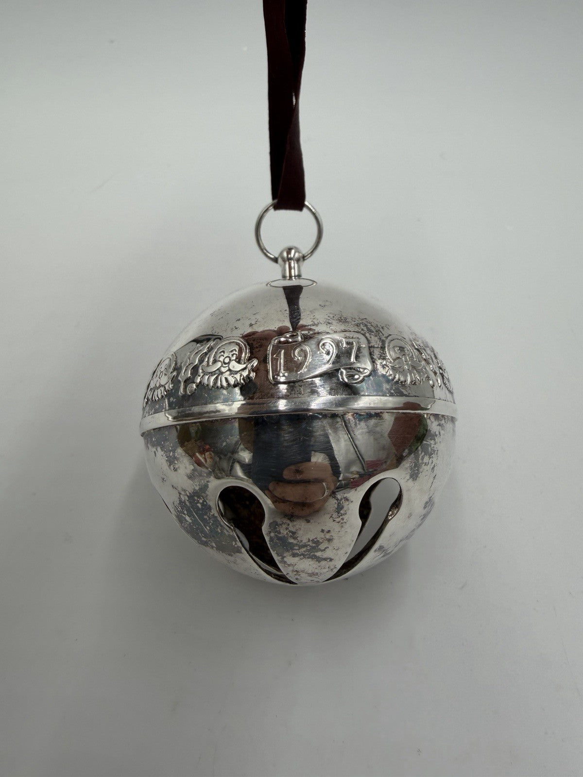 Vintage Wallace Silversmith's 1997 Annual  Sleigh Bell Ornament Silverplate