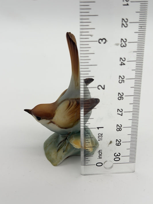 Rare Tay Italy Giuseppe Tagliariol Porcelain Nightingale Bird Figurine 3”