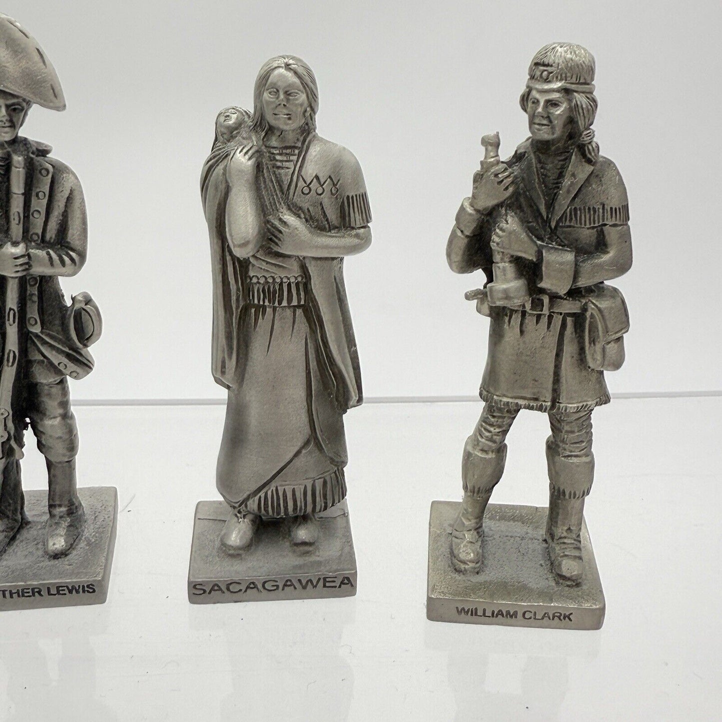 Pewter Clark-Lewis-Saca 3" Figure 2001 LW Bristol TN Corps of Discovery Set