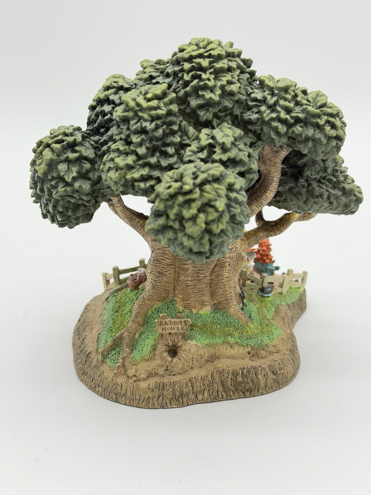 Rare Danbury Mint Winnie The Pooh Rabbits House Mini tree Figurine 5” Painted