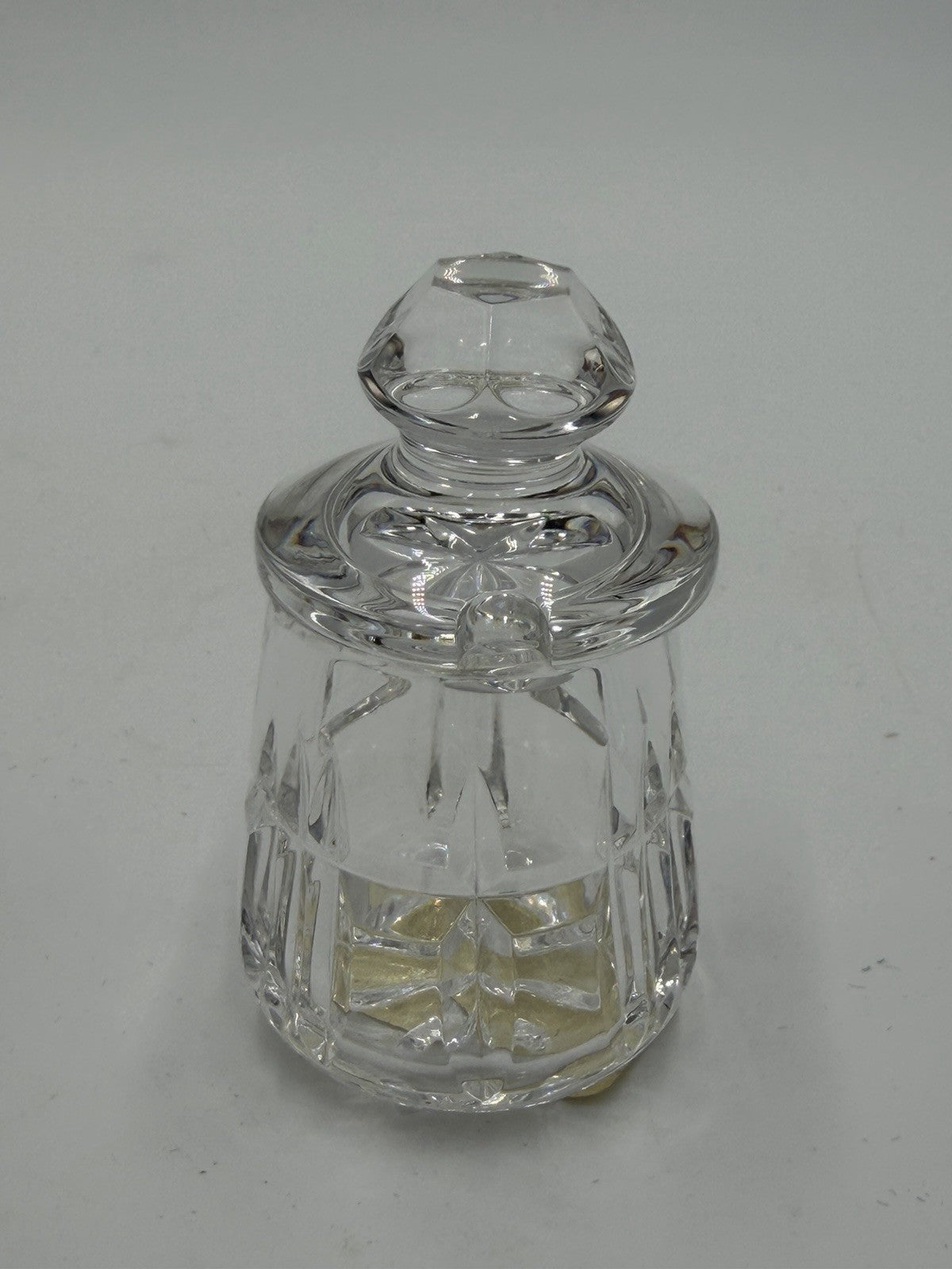 Waterford Crystal Mustard Pot with Lid Condiment Jar Ireland Vintage Retired