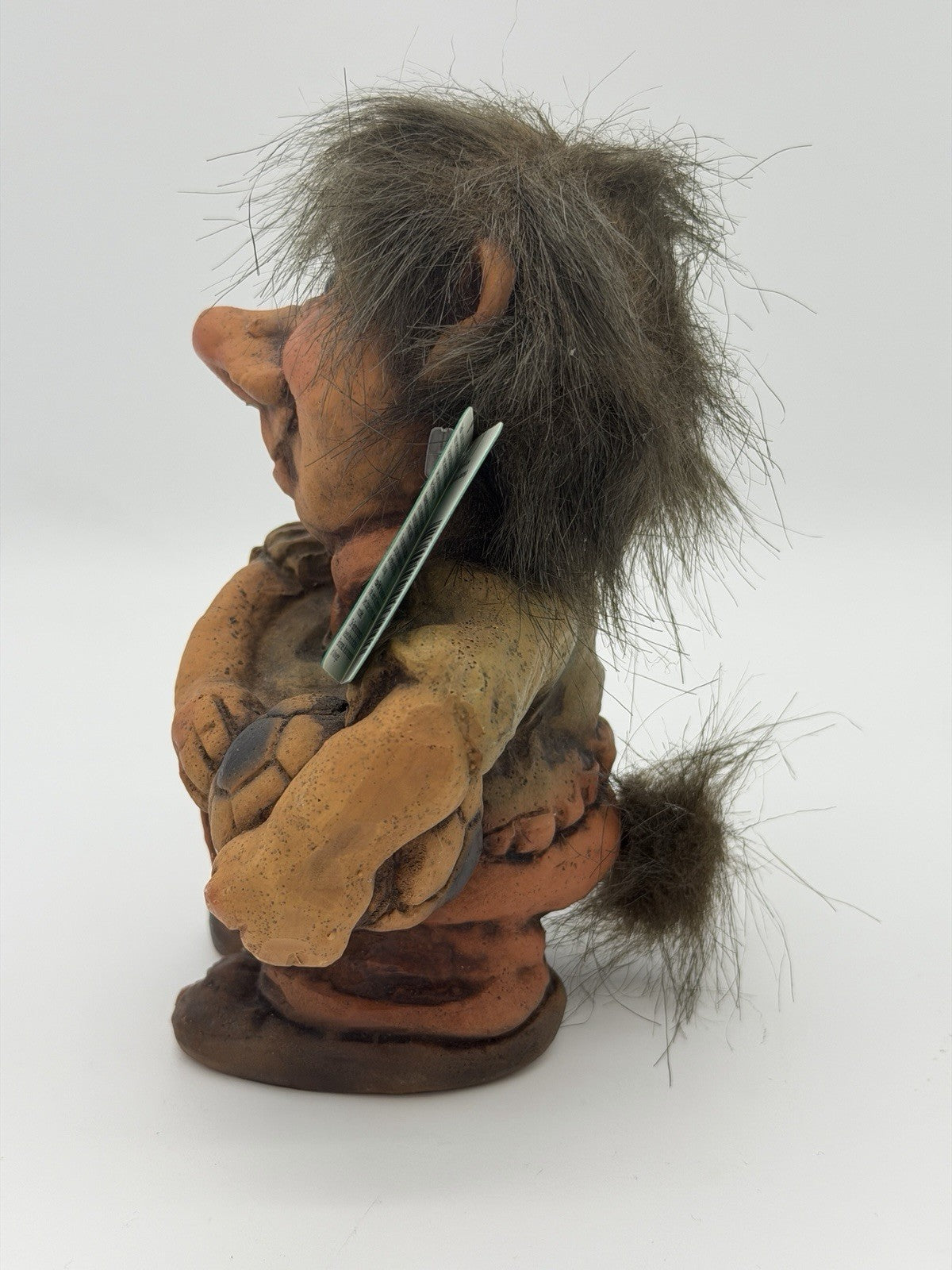 Fosse-Troll Pottery Norway Soccer Ball Boy 7”H W/Tag Sven Schulze Figurine