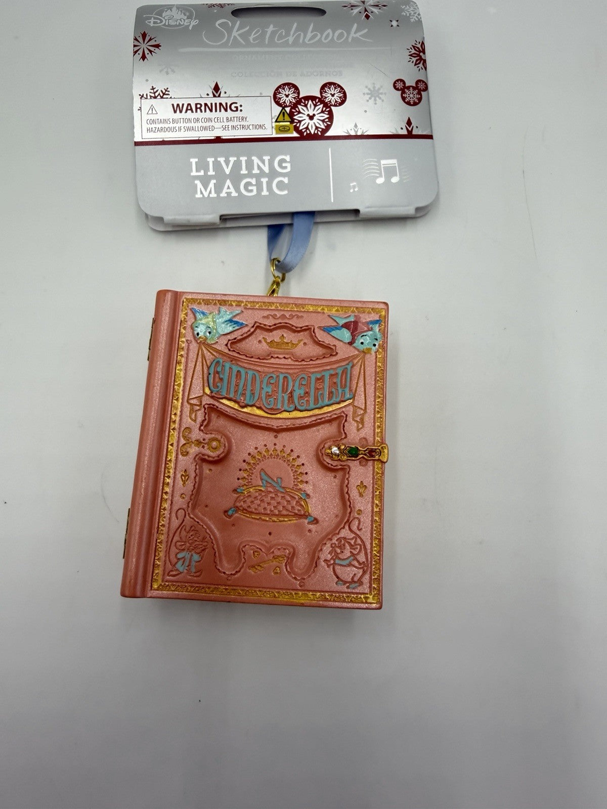 Disney Cinderella Sketchbook Living Magic Storybook Musical Ornament Animated