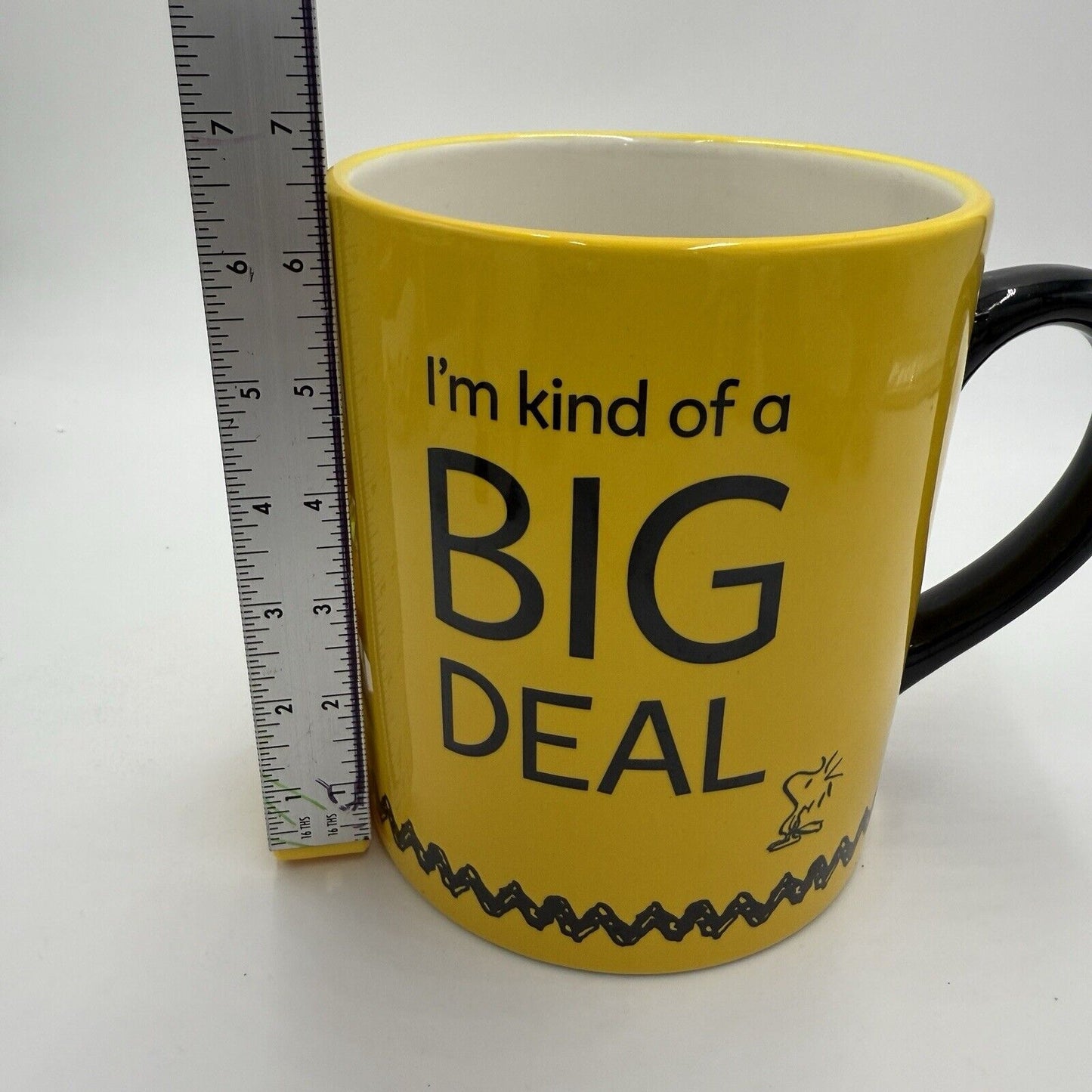 Hallmark Peanuts Snoopy/Woodstock I'm Kind Of A Big Deal EXTRA LARGE mug 6.5”