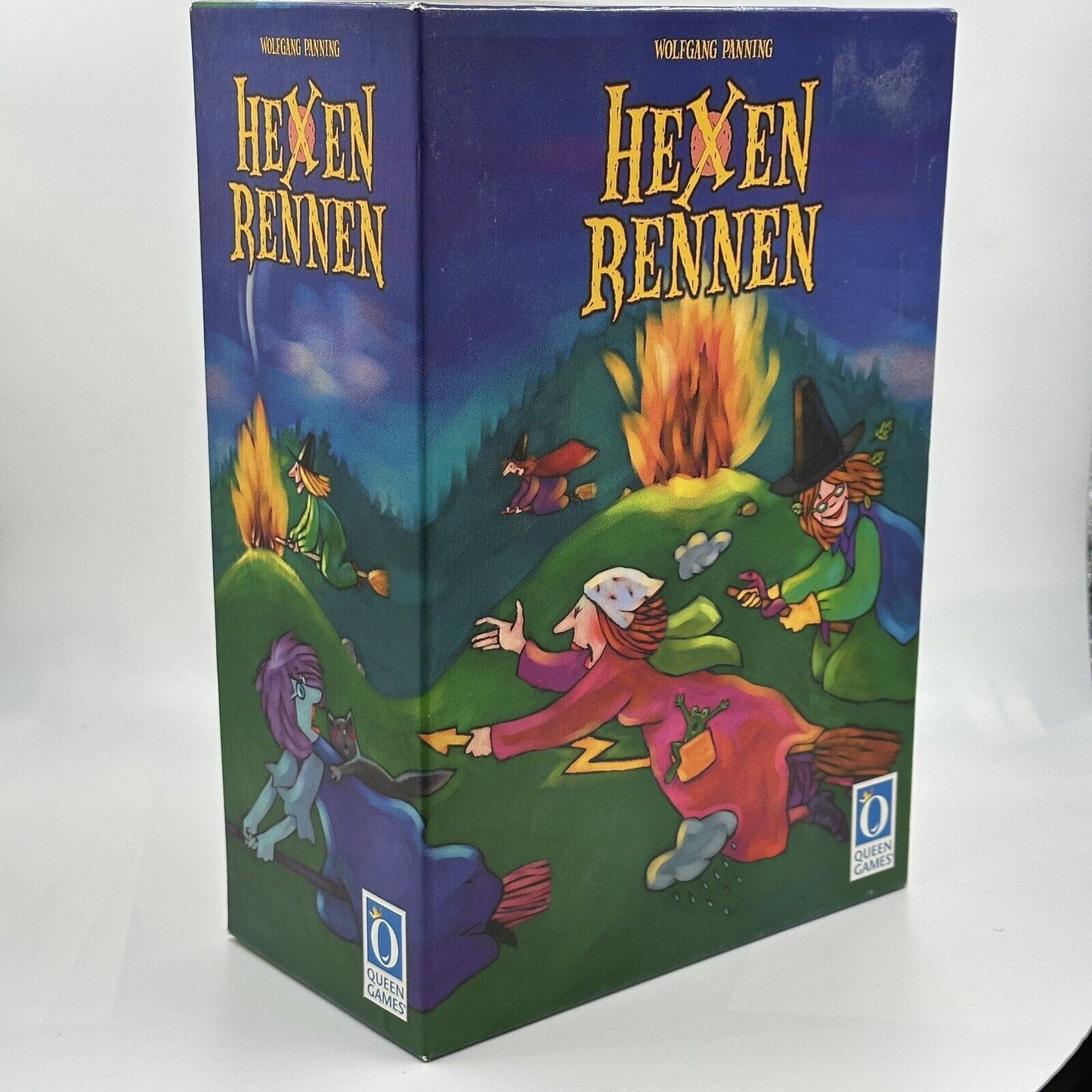 Queen Games Hexen Rennen Racing Witches Board Wooden Meeples English Rules