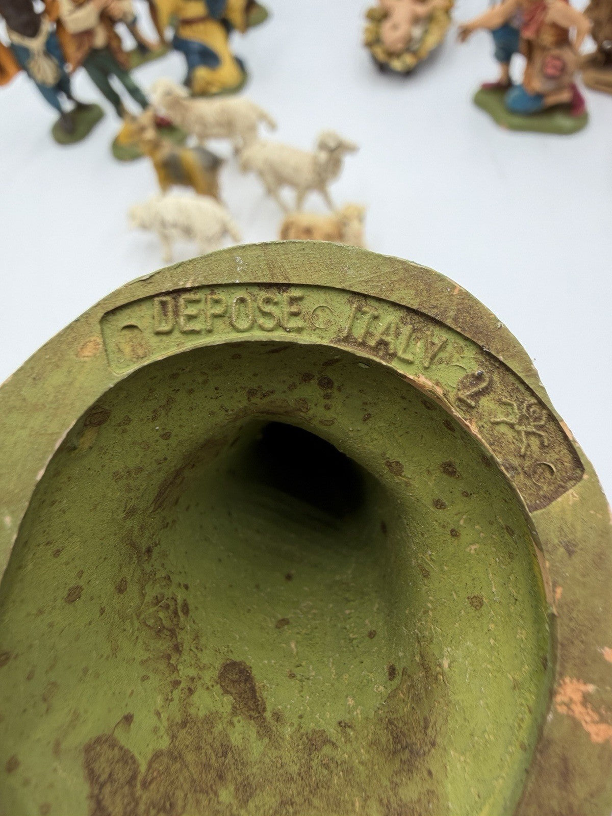 Vintage Depose Italy PVC Nativity Set 22 Pieces Mary Joseph Jesus Wise Men