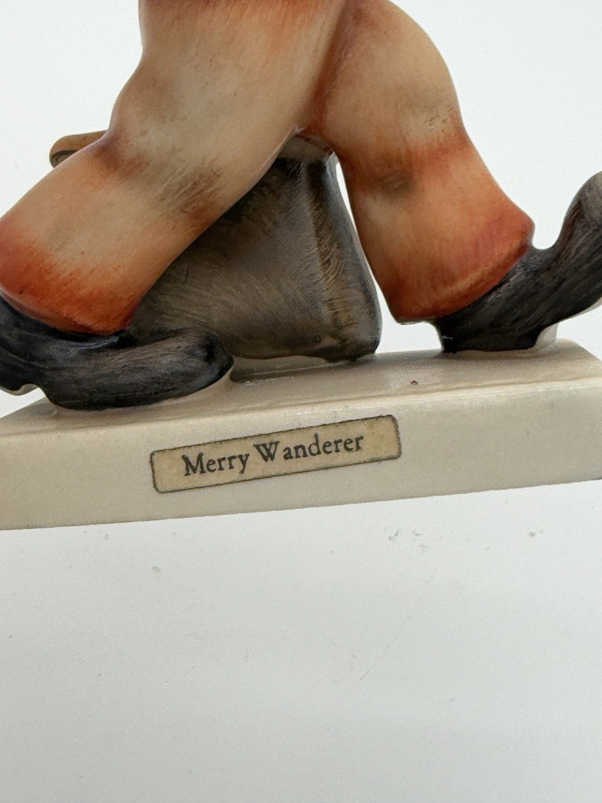 Hummel Goebel Merry Wanderer 1950 Mark West Germany 4.75” Porcelain Figurine