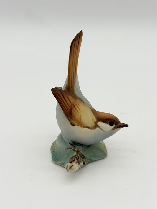 Rare Tay Italy Giuseppe Tagliariol Porcelain Nightingale Bird Figurine 3”