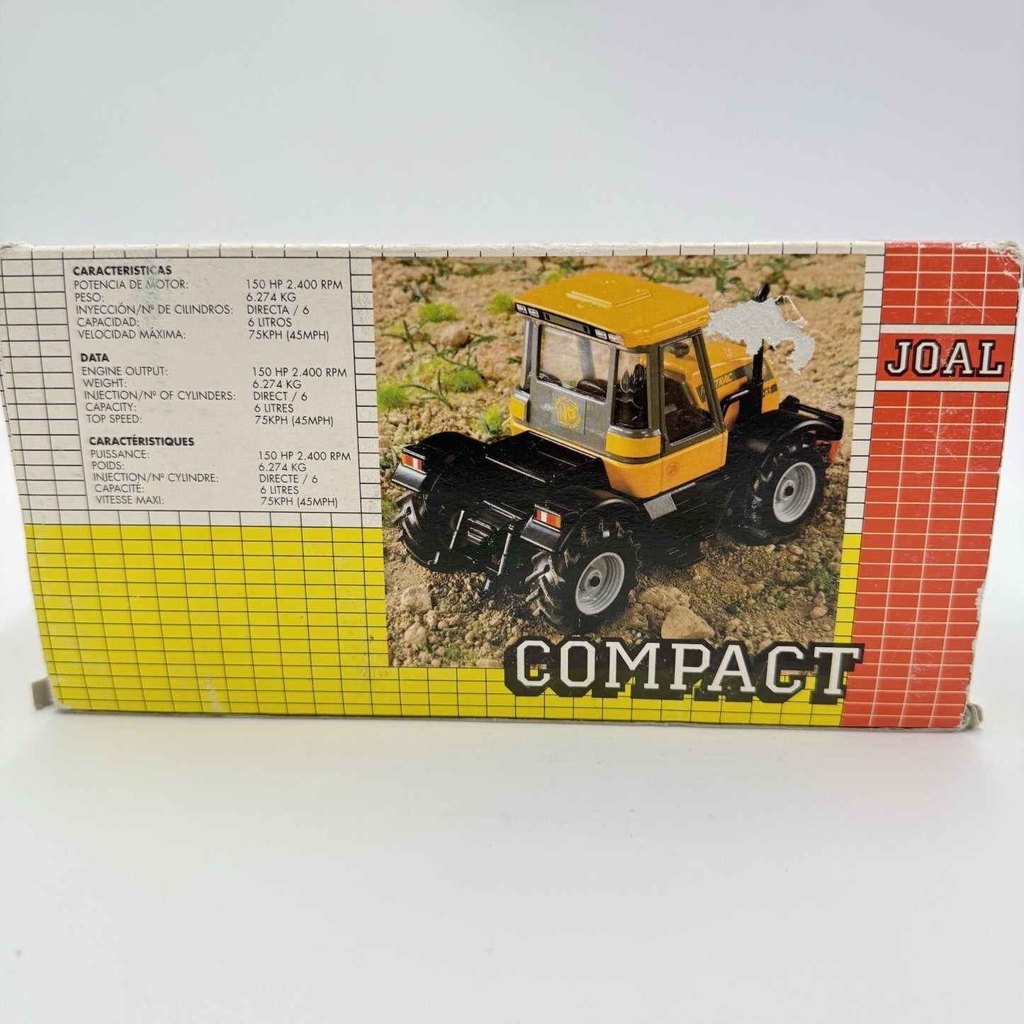 Joal Compact 1/35 Scale JCB Fastrac 155-65 Farm Toy Diecast Metal Tractor Rare