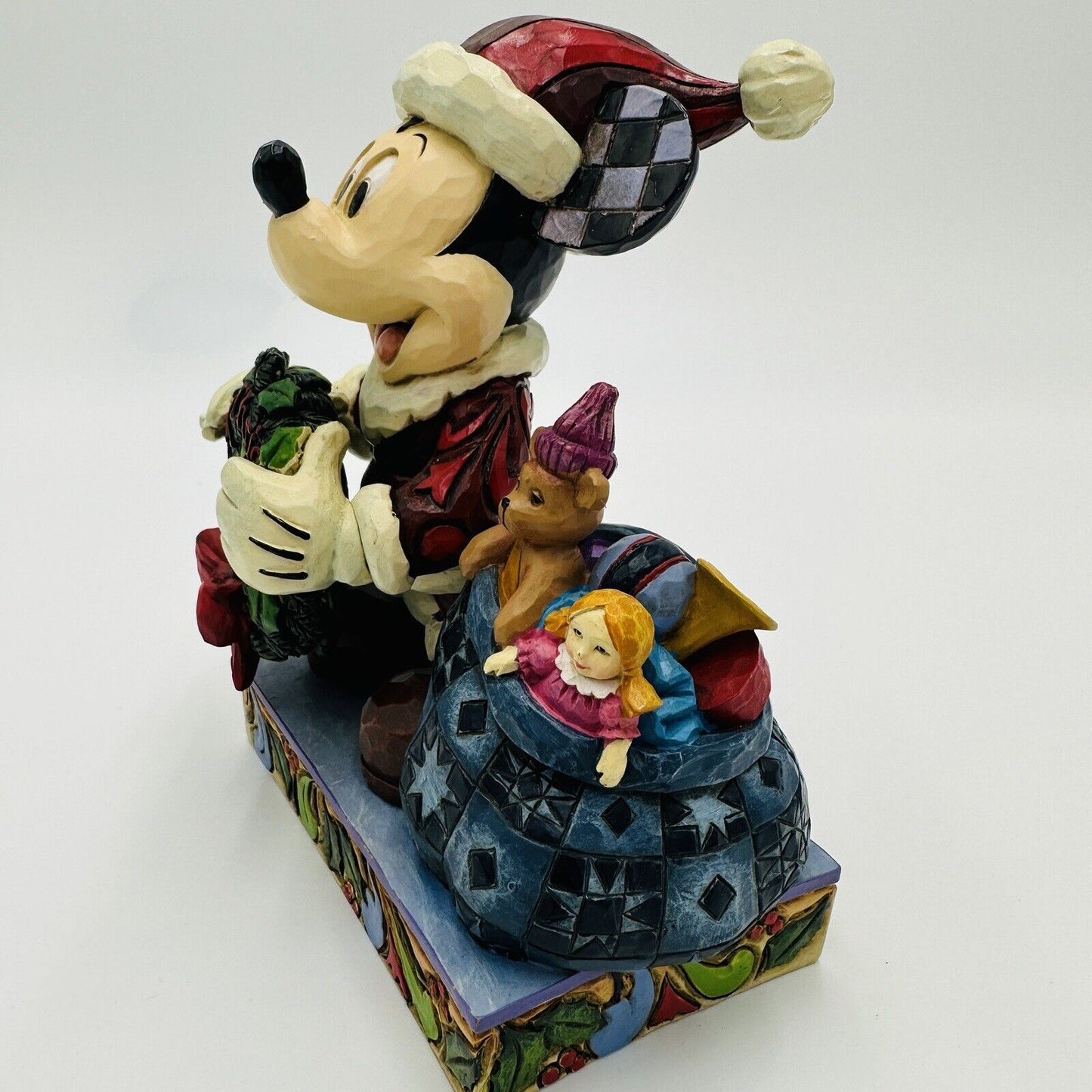 Jim Shore Disney Merry Christmas To You Mickey Sculpture Traditions Santa Hat