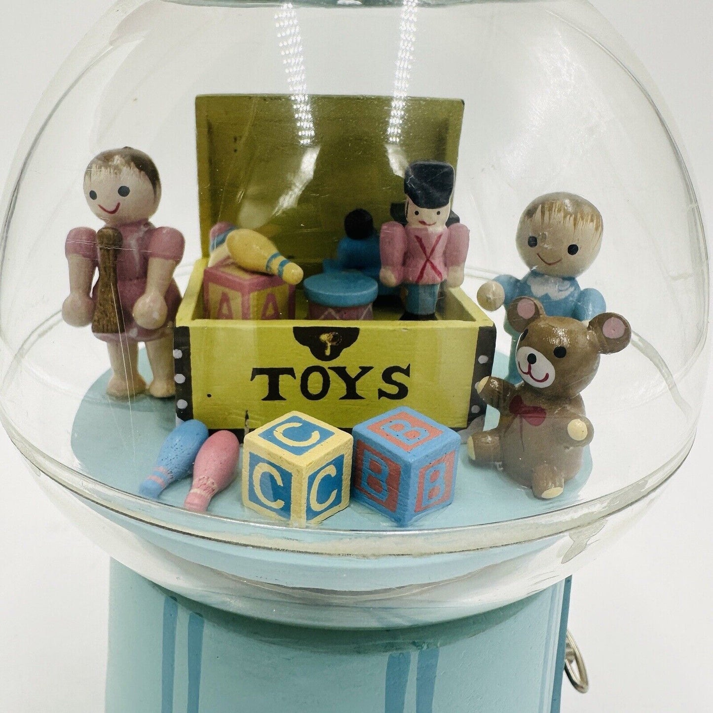 Enesco Gumball Machine Music Box Children Marching Animated Carousel Movement