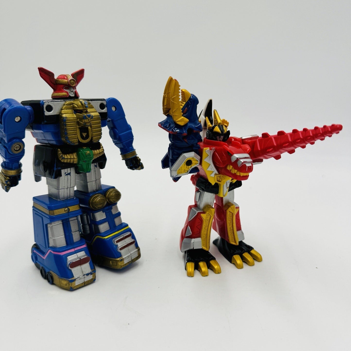 Power Rangers Dino Thunder Megazord Action Figure 5.5" Thundersaurus Bandai 2 Pc