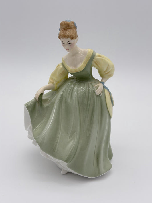 Royal Doulton England Porcelain 1962 FAIR LADY HN 2193 Figurine Green Dress