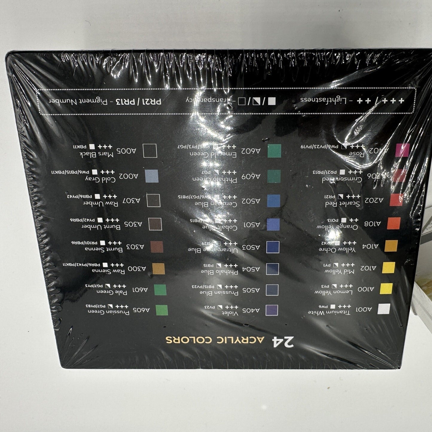 Arteza Acrylic Paint & Watercolor Pad 32 And 24 Colors Tubes 0.74 oz 22 ml Set