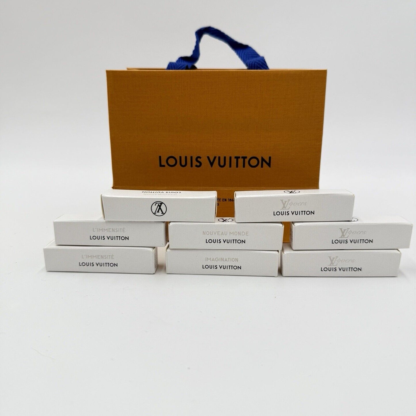 Louis Vuitton Perfume Samples Eau de Partum 2ml 0.06 FL. OZ 8 Samples Lovers Bag