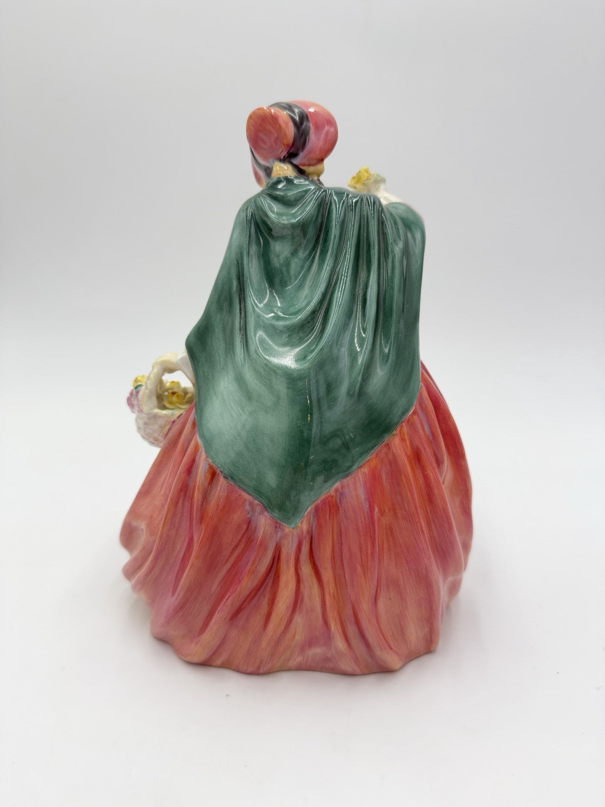 Large Royal Doulton England Porcelain Lady Charmian W/flowers HN 1949 8"H Figure