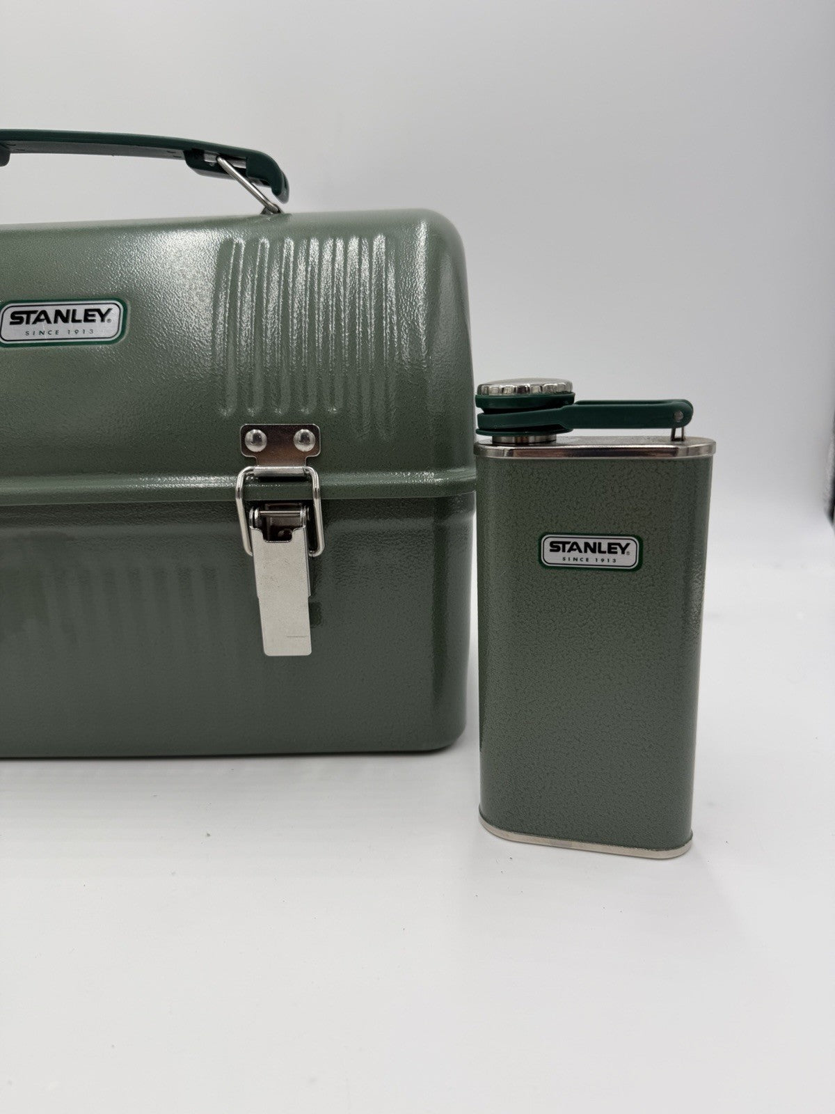 Vintage Stanley Lunch Box & Classic Flask Set 2 Pieces 9”x12”