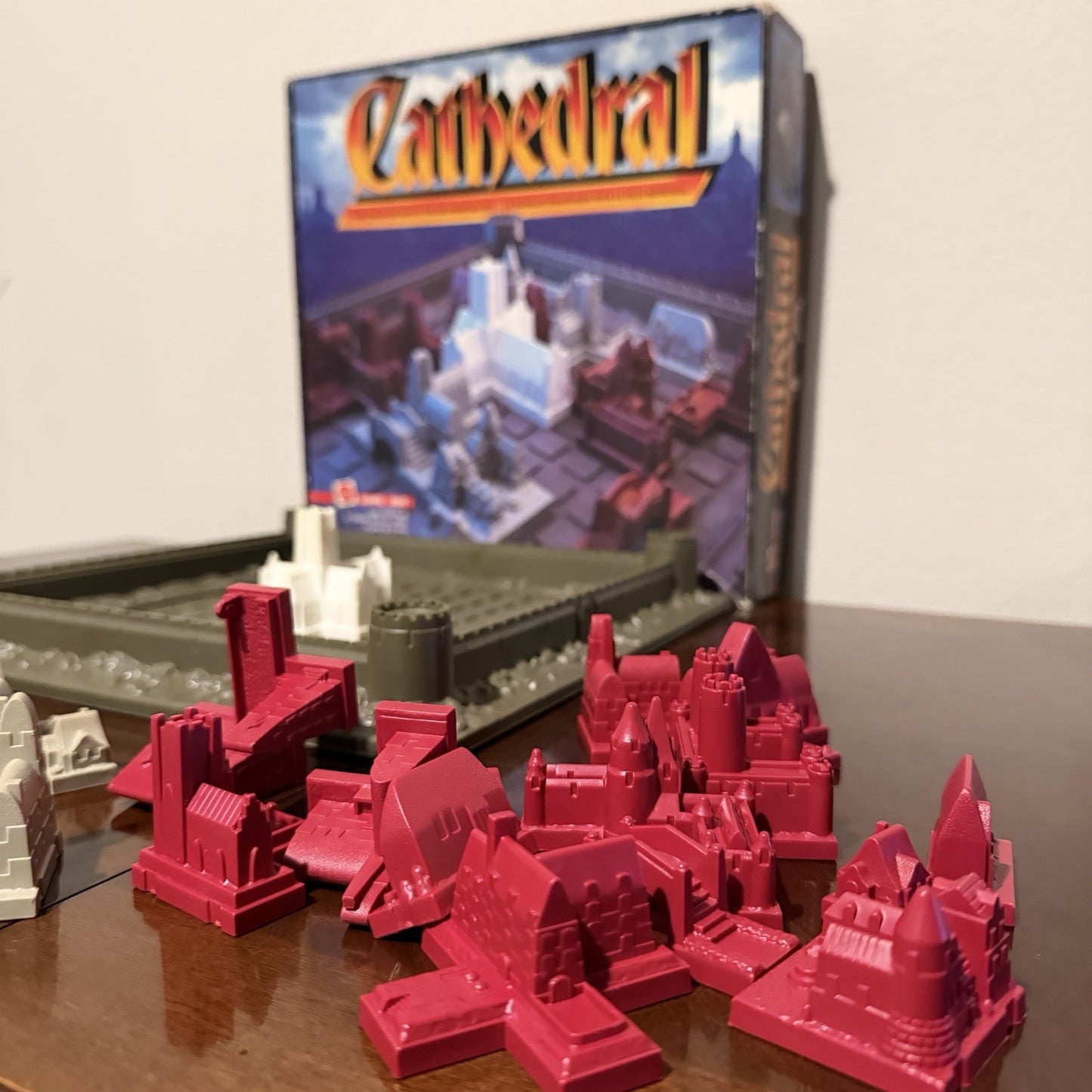 Cathedral Board Game Strategic Battle Medieval City Mattel Complete No Rules
