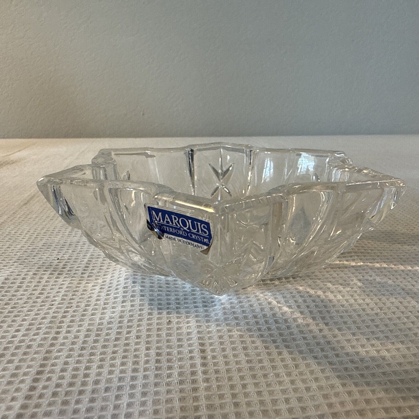 Waterford Marquis Crystal 6" Bowl Made in Germany Candy 6 Point Star Tray