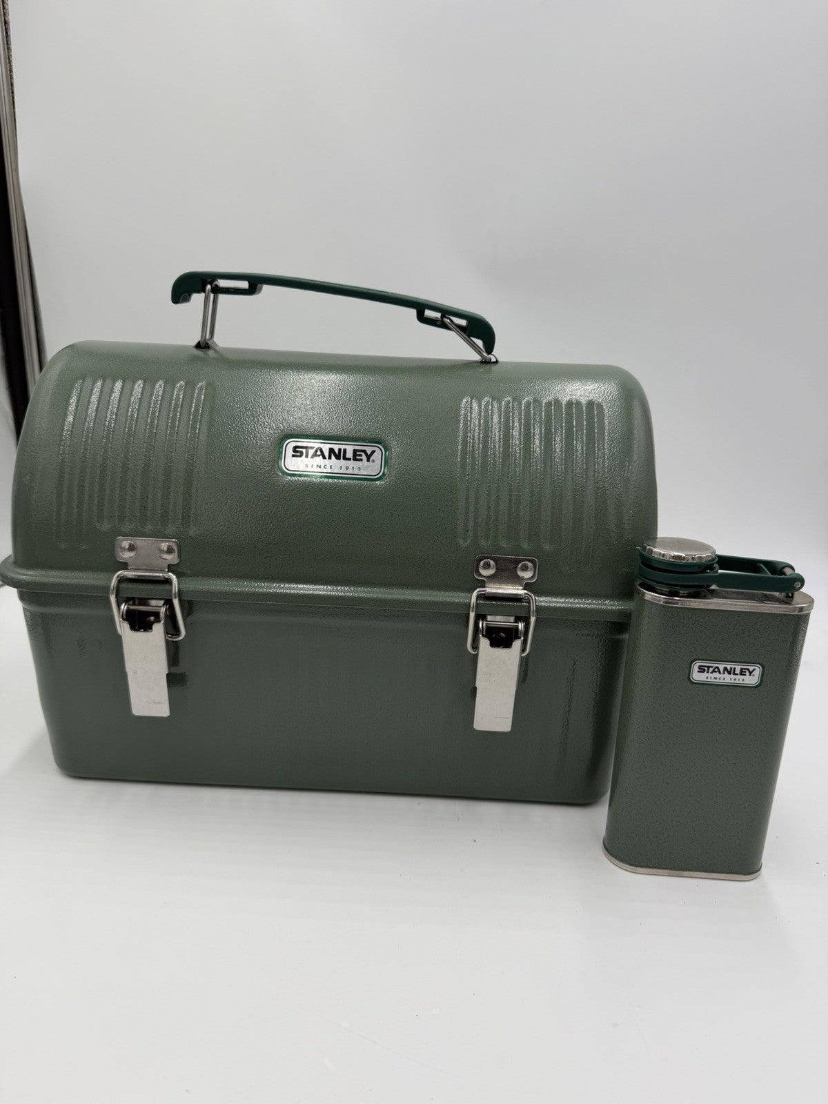 Vintage Stanley Lunch Box & Classic Flask Set 2 Pieces 9”x12”