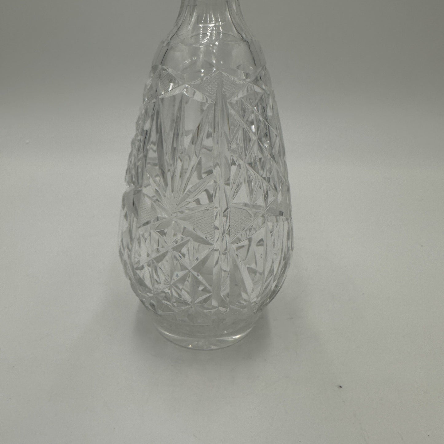 Cristal De Lorraine Decanter Crystal French Midcentury Cut from 1950s # 49 Mark