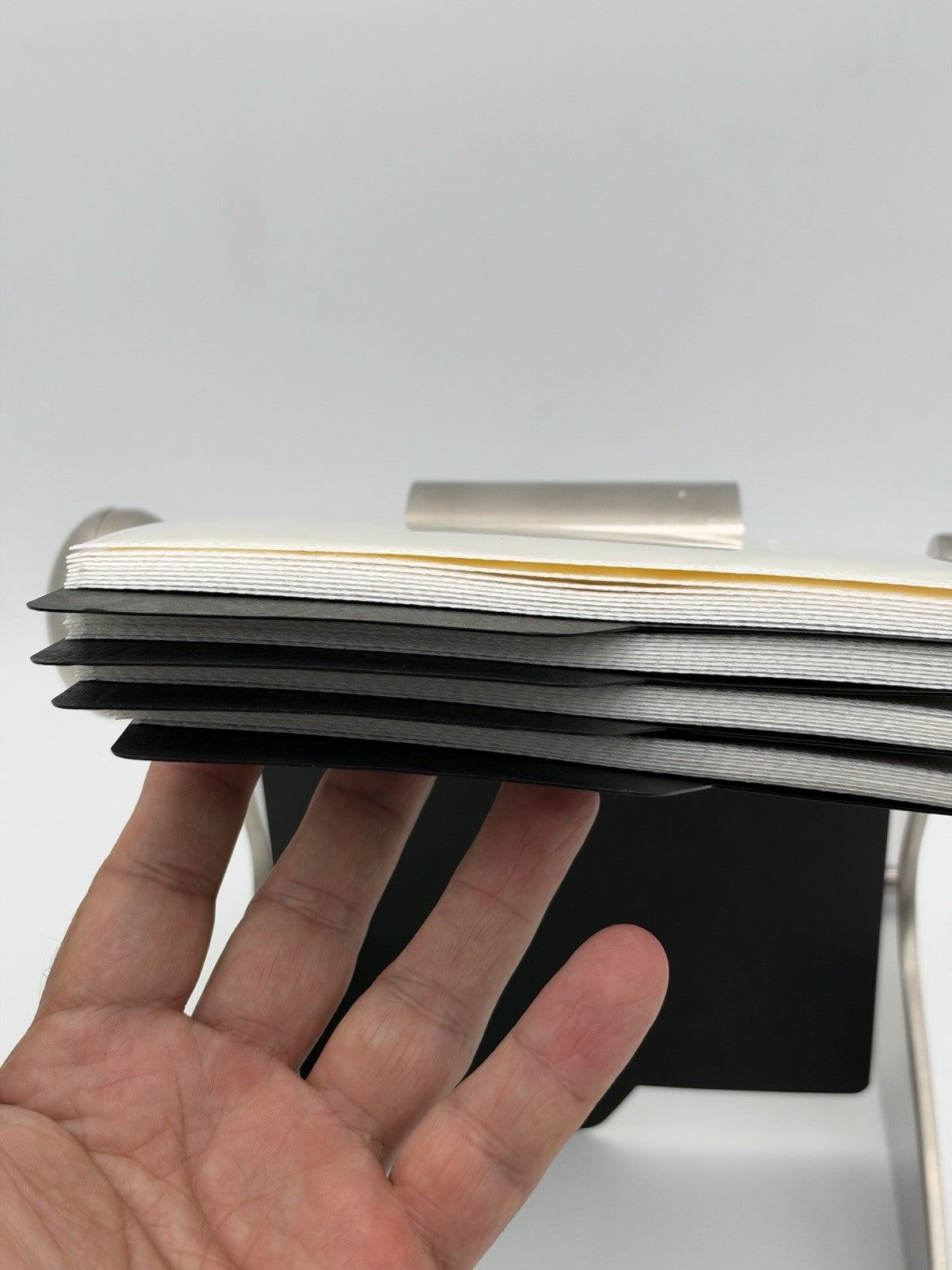 Pottery Barn Stainless Steel 4x6 Multi Photo Folio Album Carousel - 72 Pictures