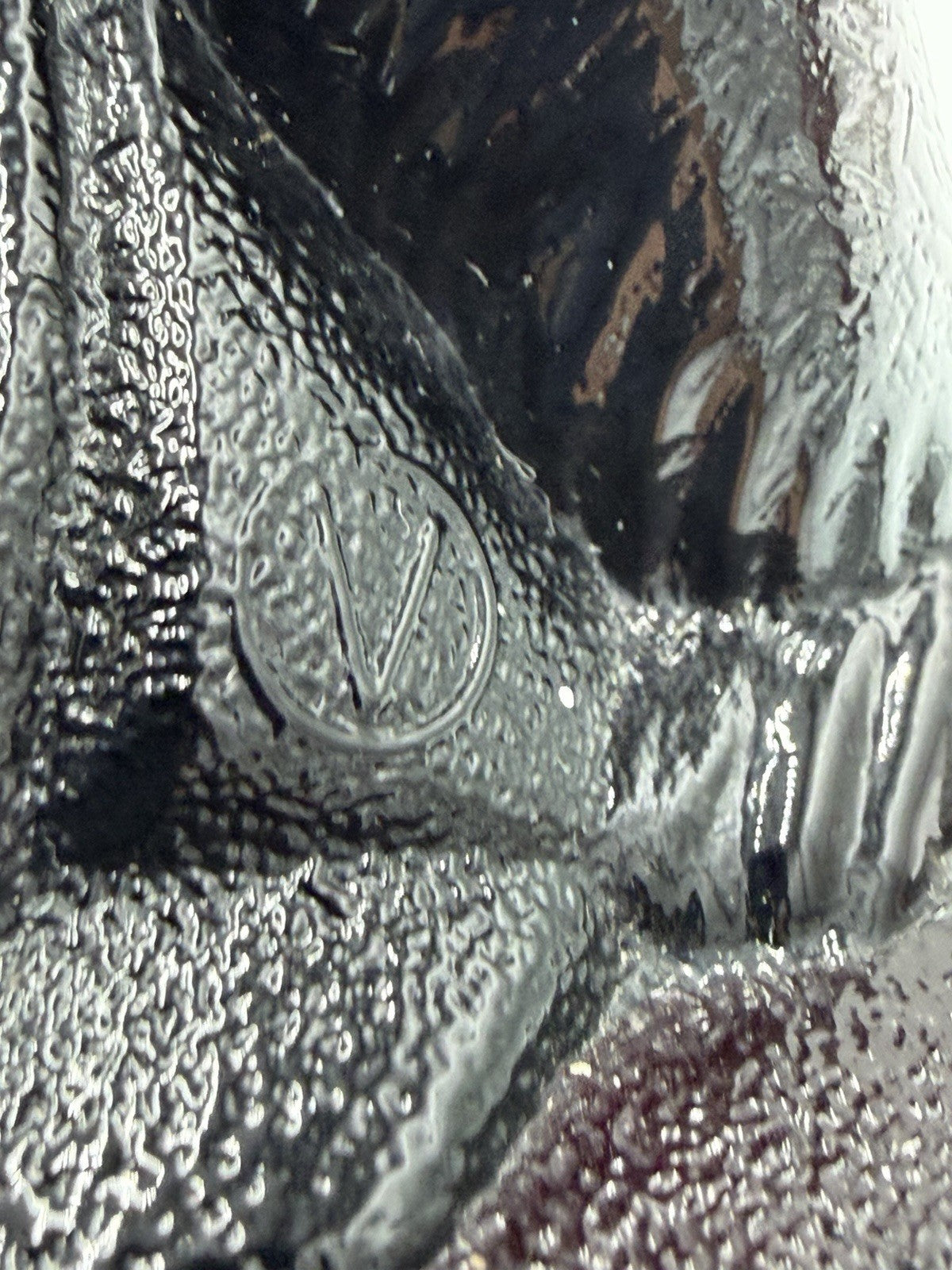 Vtg Summit Art Glass Company  Polar Bear Black Figurine 1972 Rare