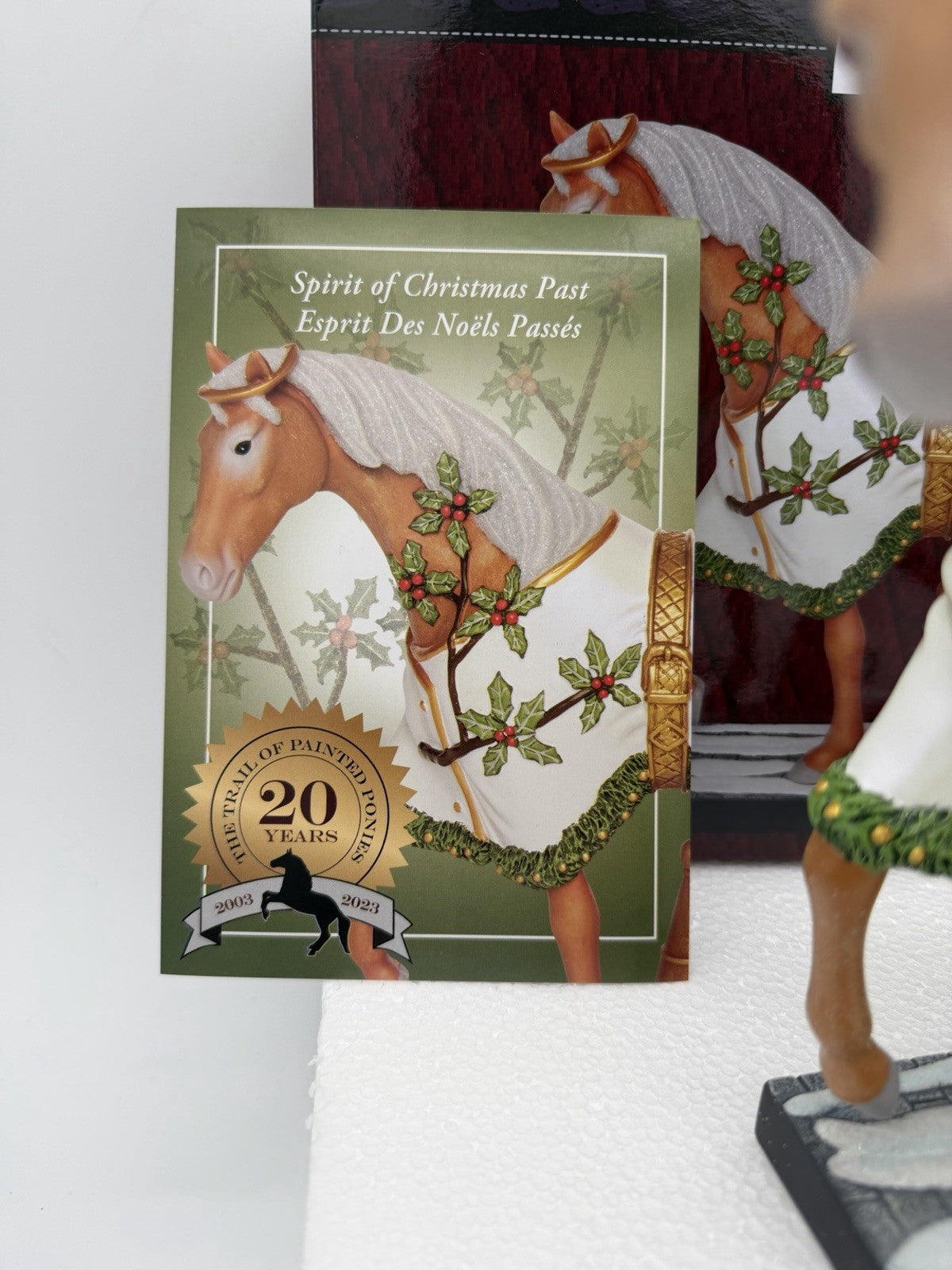 The Trail of painted Ponies Spirit Of Christmas  past Horse Figurine 2023 Box
