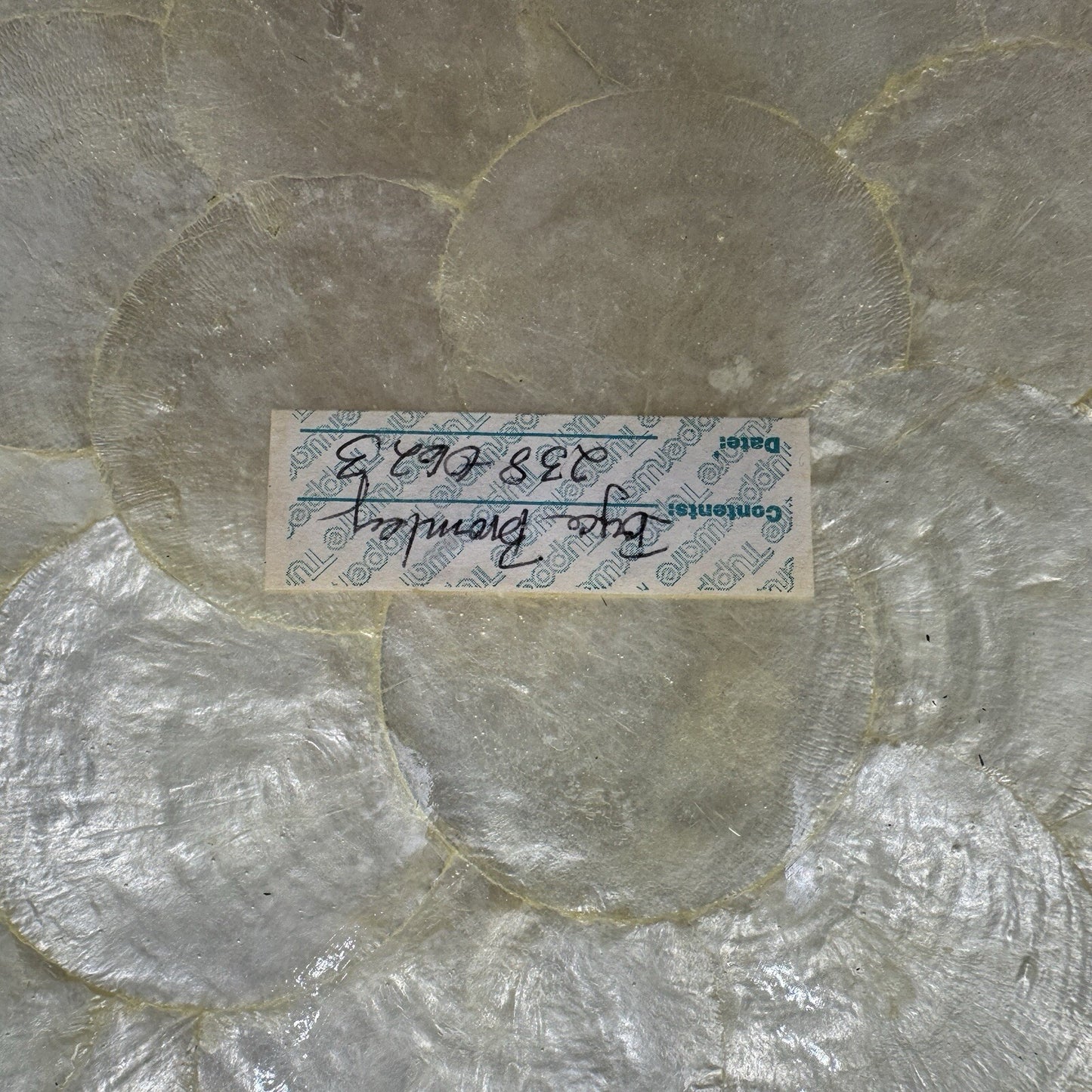 Capiz Shell Tray and Bowls Set 3 Pieces Vintage Dining Set