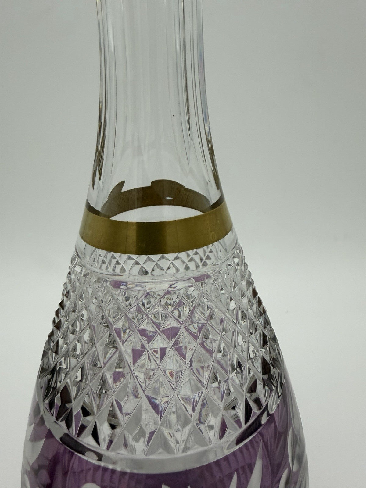 Marchioness Ebeling & Reuss Crystal Cordial Wine Decanter Amethyst W/stopper