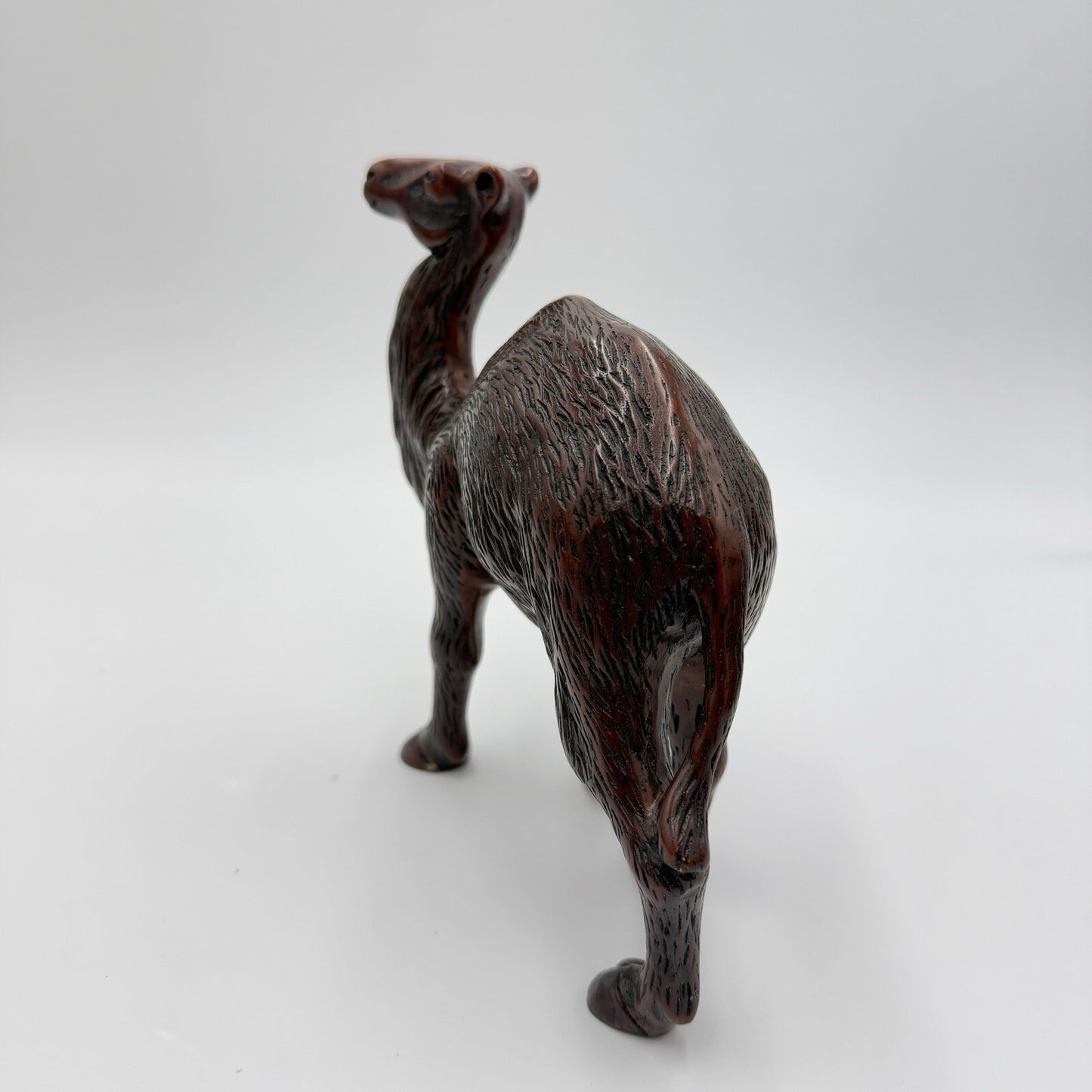 Carved Resin Camel Sculpture Detailed Solid Figurine 7" Nativity Animals Vintage