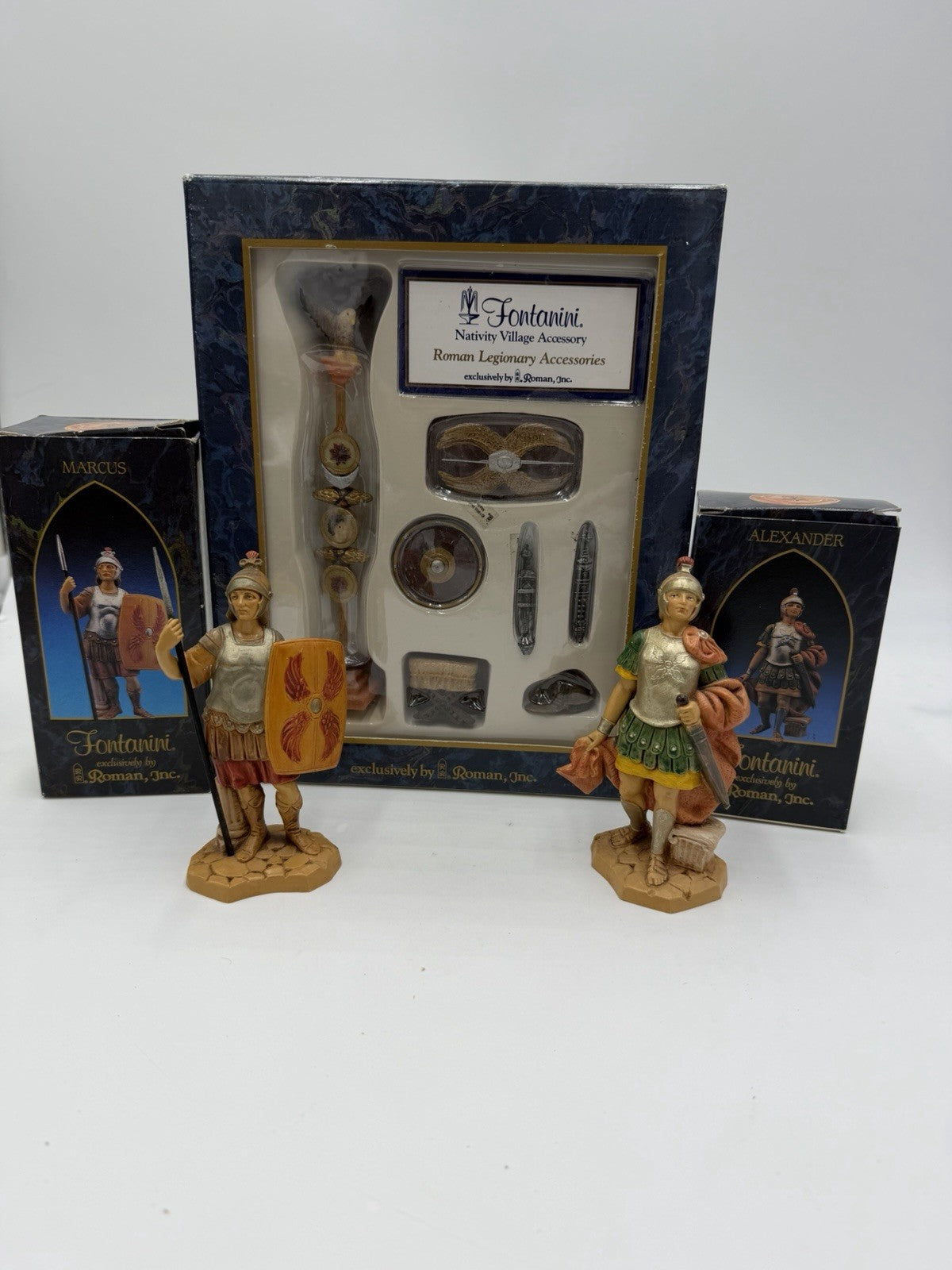 Fontanini Roman Legionary Accessories & Soldiers Marcus & Alexander Figurines