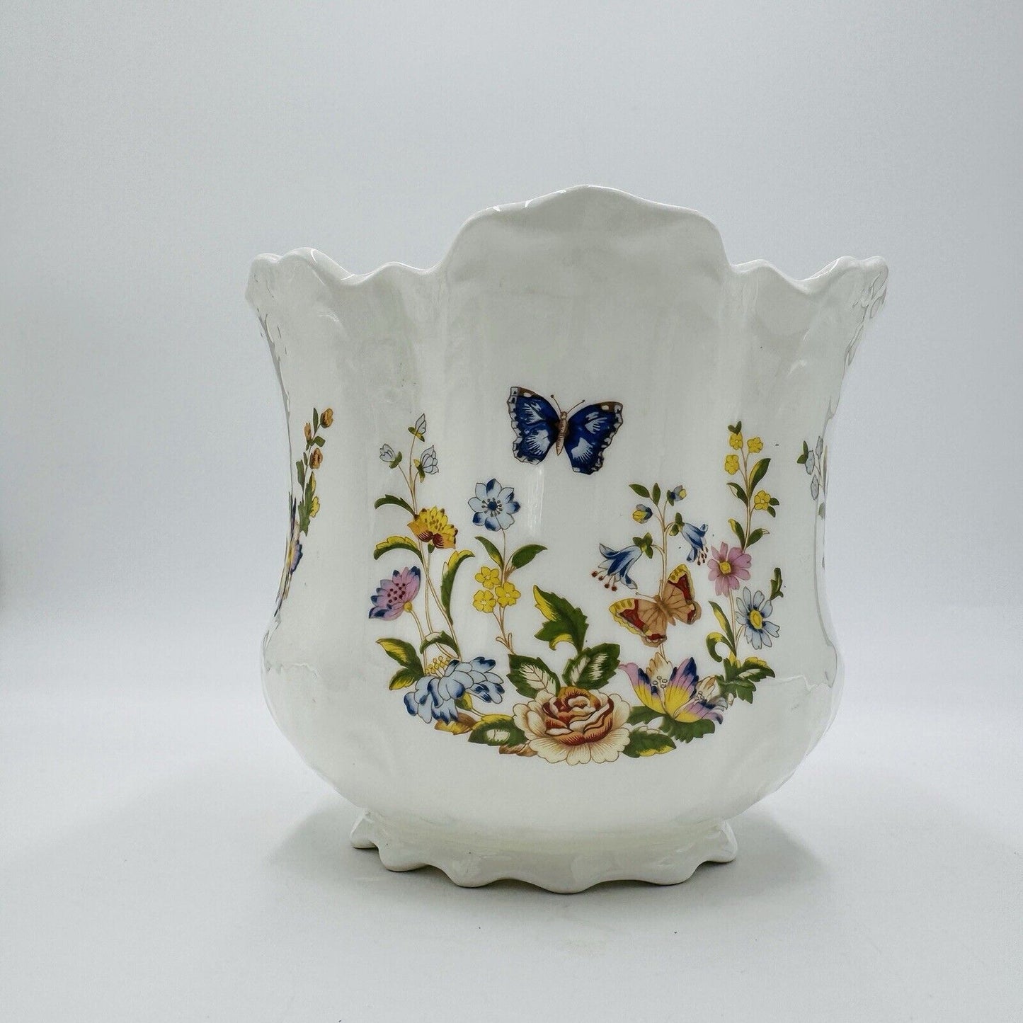 AYNSLEY Bone China Cottage Garden Planter Floral