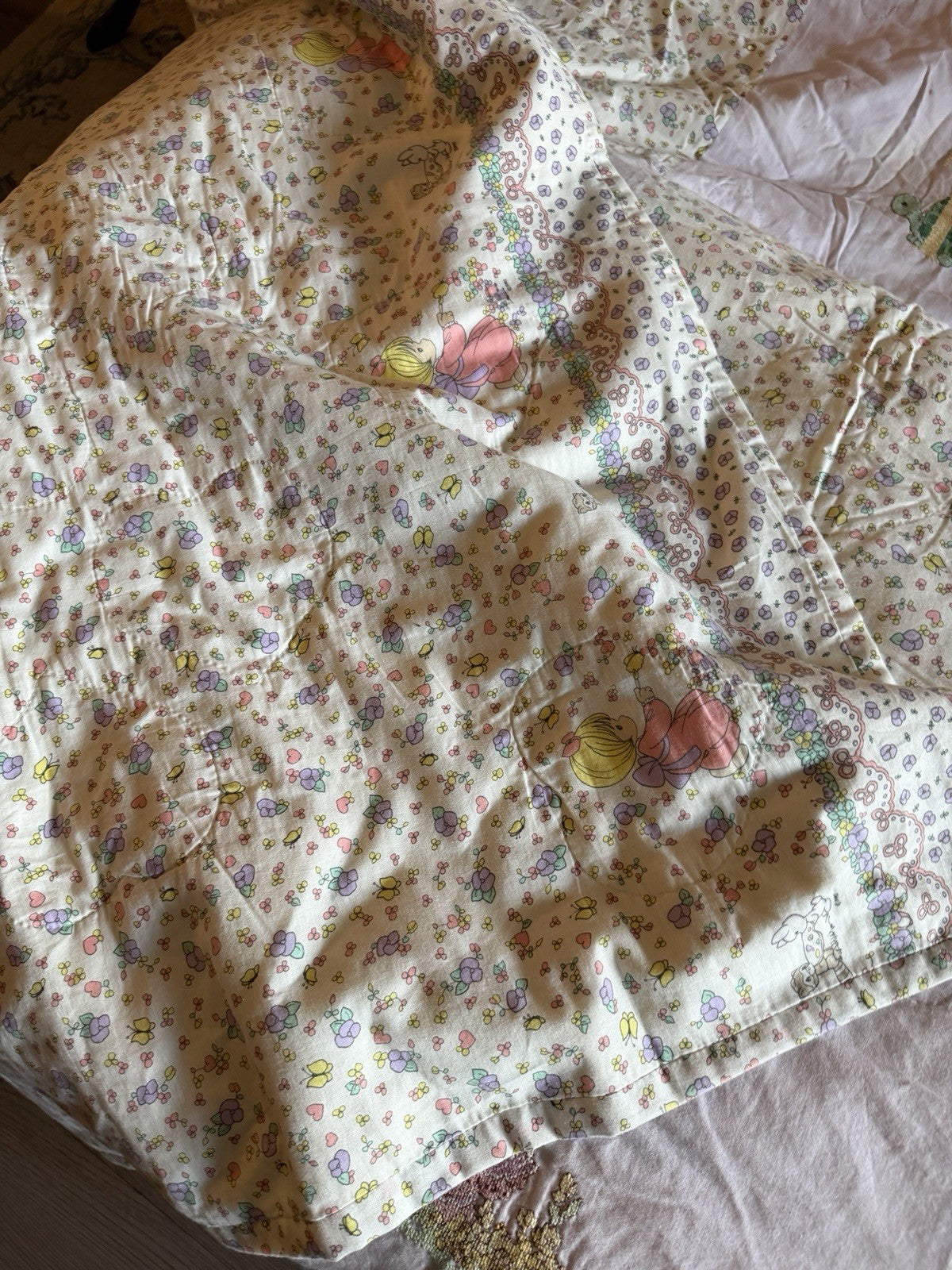Precious Moments bedding PMI Spectrix patchwork cross-stitch comforter full