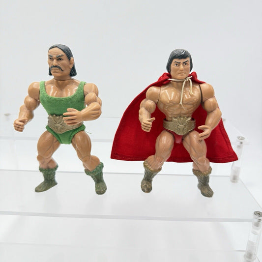 1980's Fearless Frenchie super Sam Wrestlers of the World Sparkle Action Figures