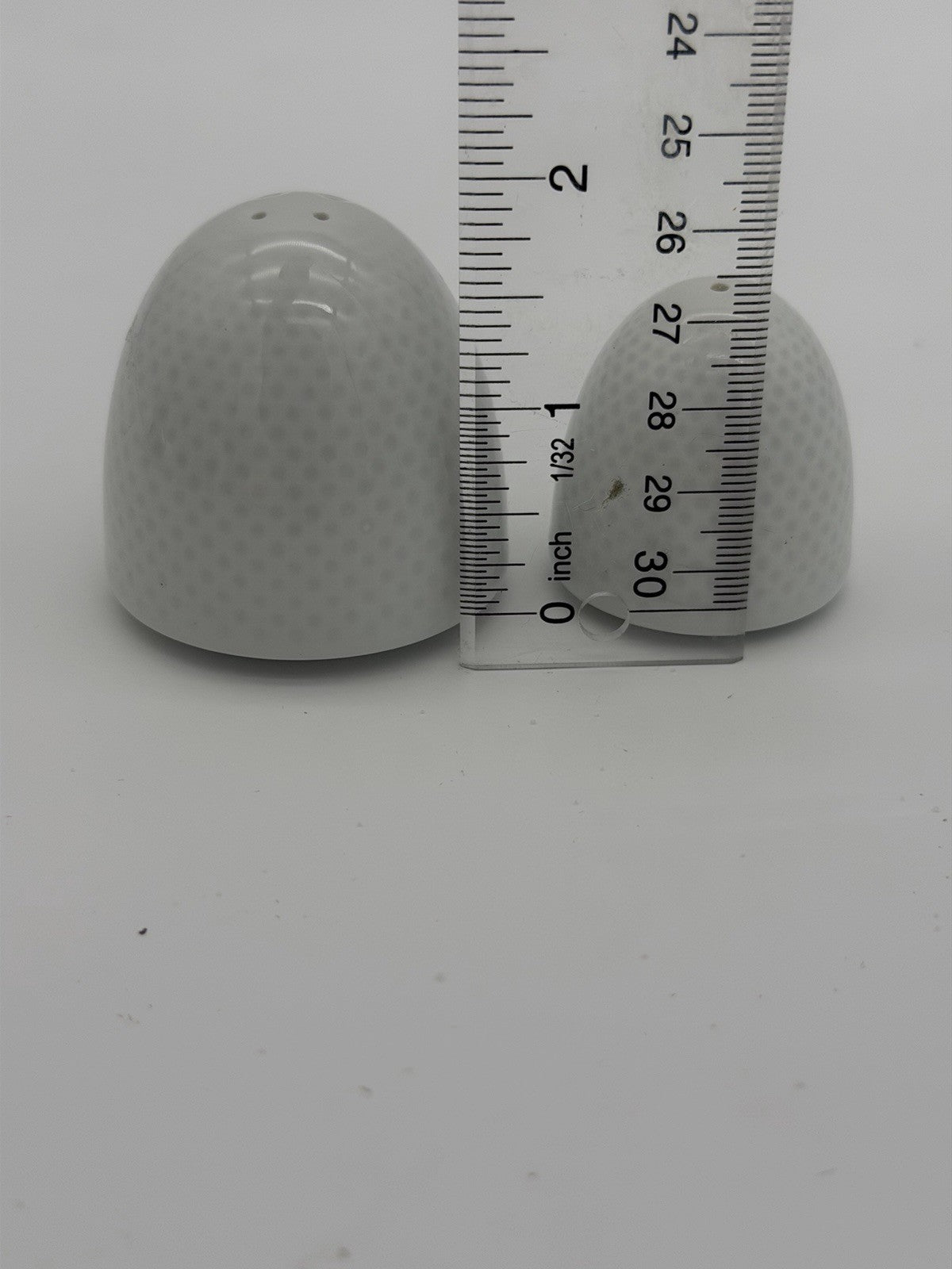 Rosenthal Porcelain Germany White Paneled Salt & Pepper Shakers Egg Shaped