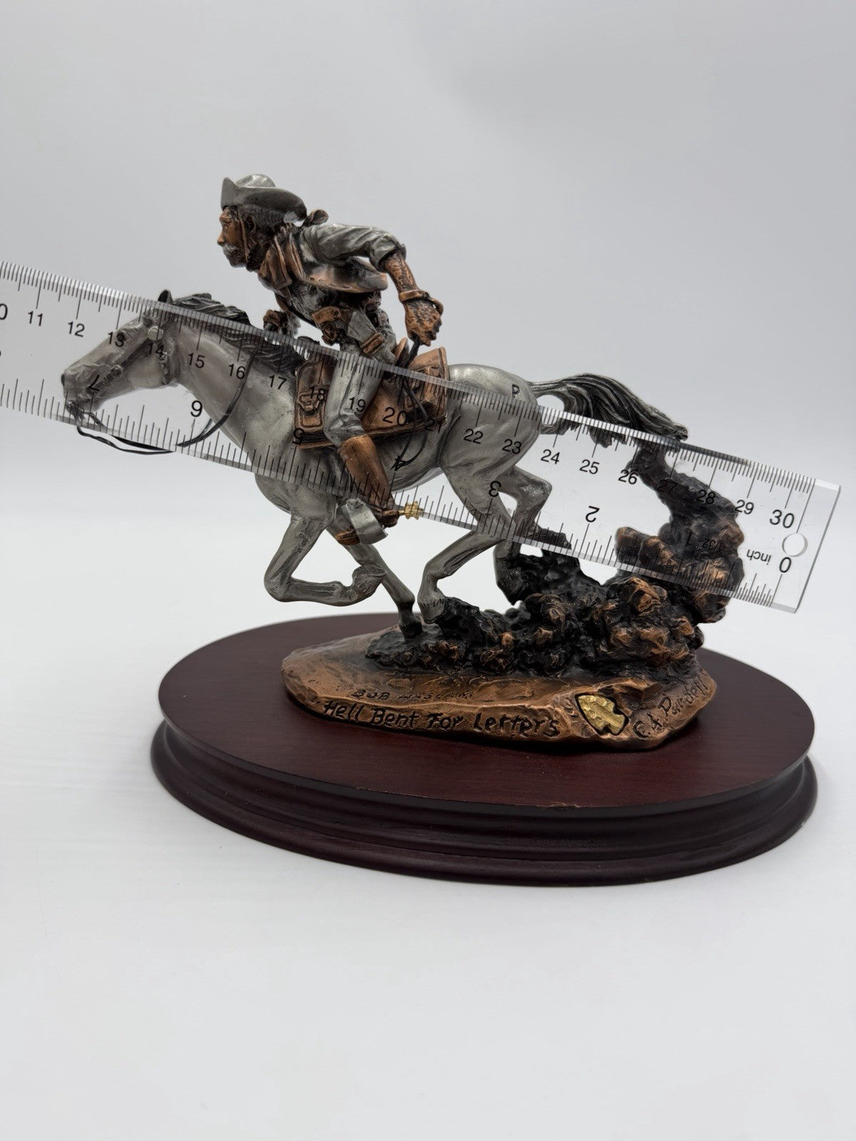 Legends USA BOB HASLAM 1987 C.A Pardell Hell Bent For Letters Metal Sculpture