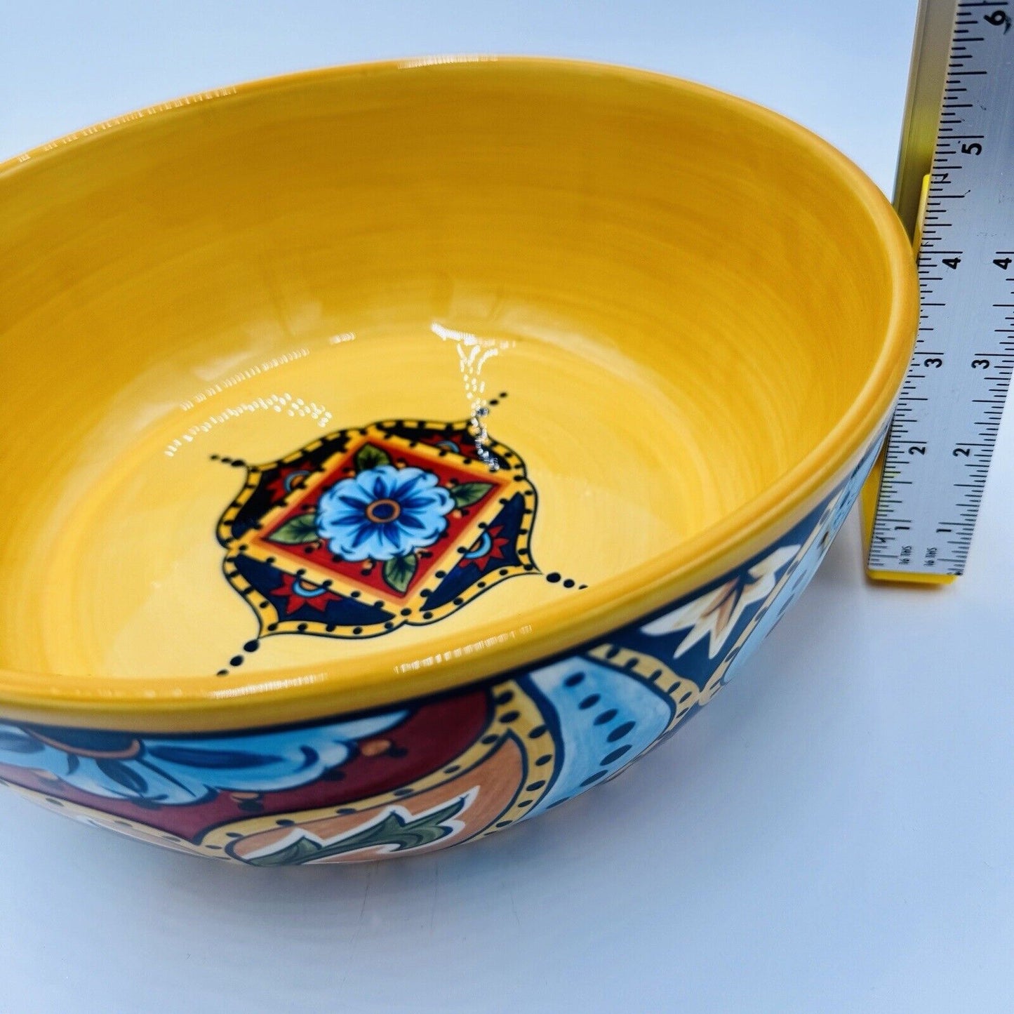 España La Barca Lifestyle Bowl Colorful Hand-Painted Ceramic Tabletop Large