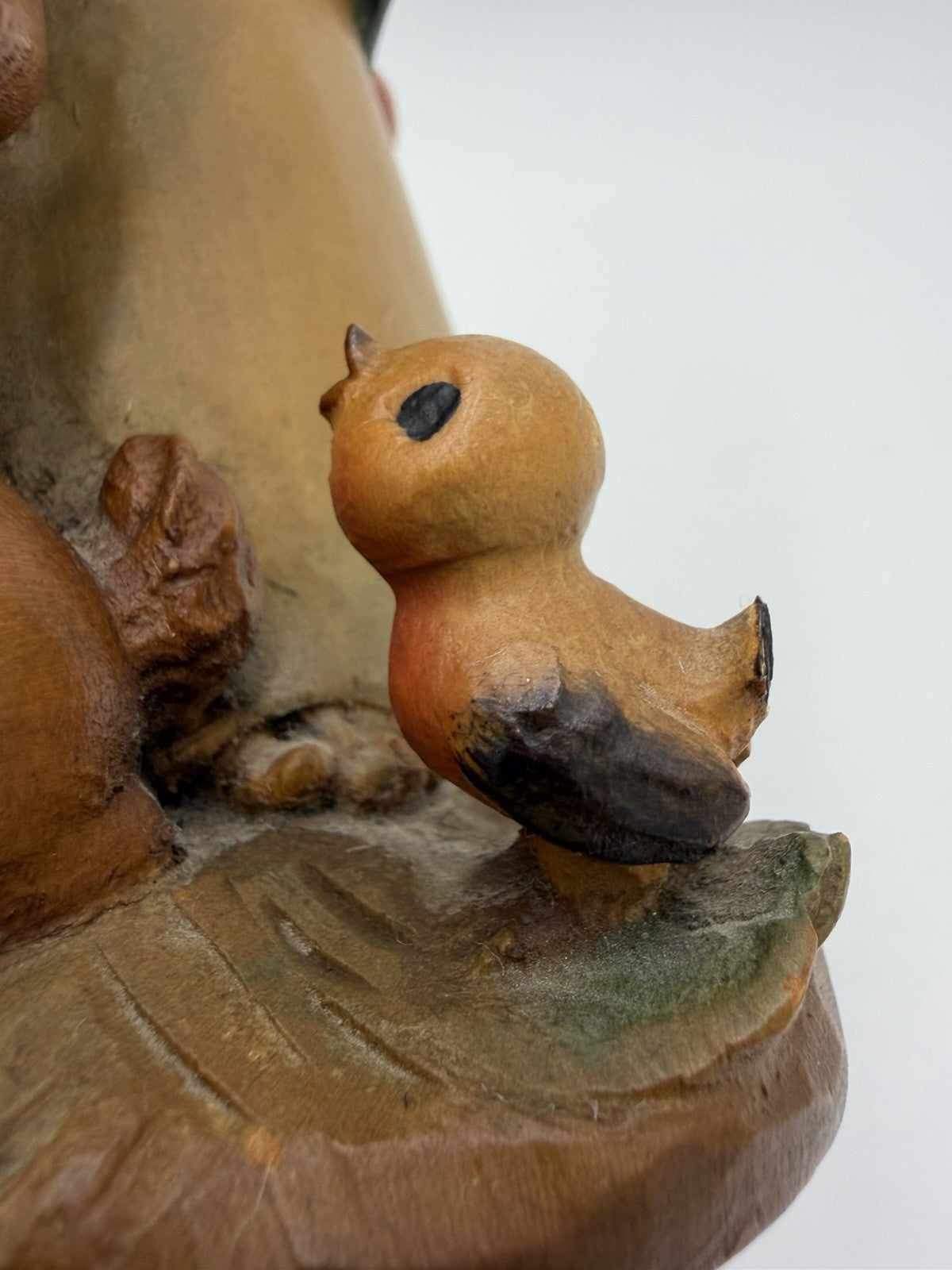 Anri Ferrandiz Wood Carved Figurine Talking to the Animals 1984 Italy 10”Vtg