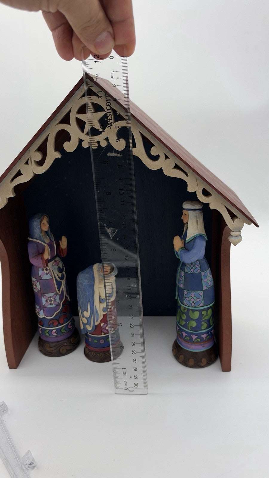 Jim Shore  Bethlehem's Miracle Heartwood Creek Nativity Figurines w Creche